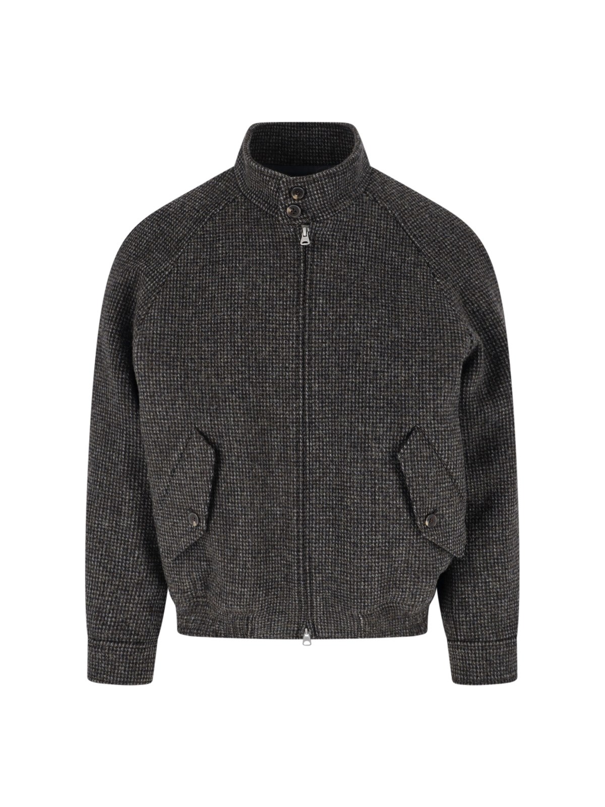 Dunst Uomo Marrone Giacca Bomber In Lana