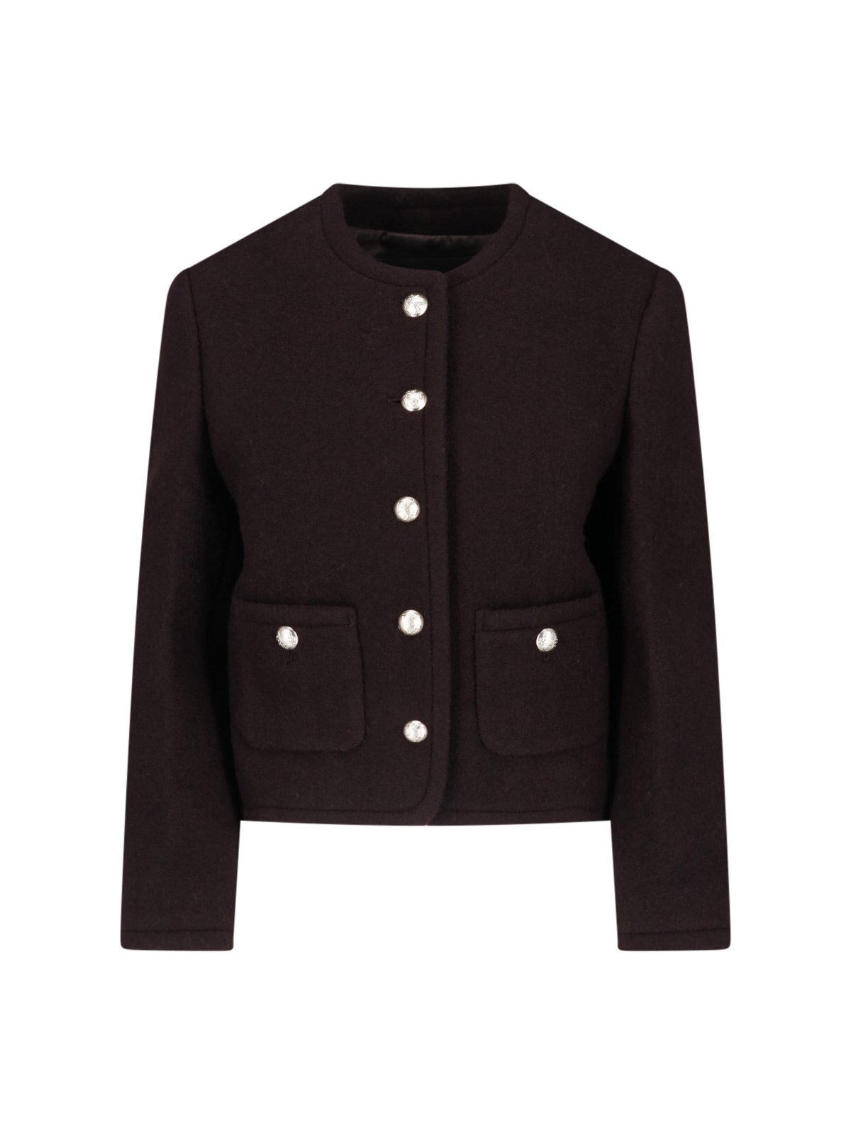 Dunst Wool Tweed Blazer — Black