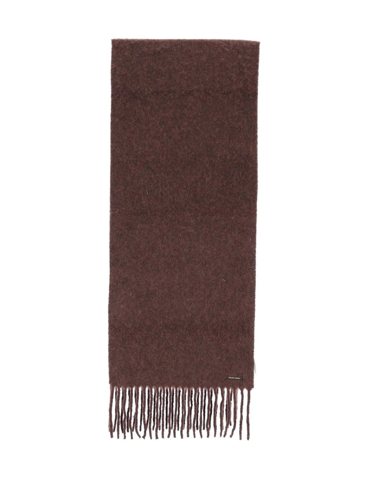 Golden Goose Men's Brown Alpaca Blend Scarf