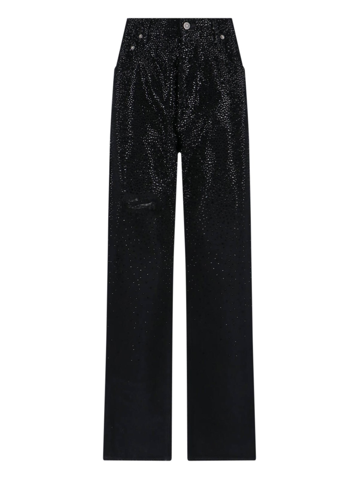 Golden Goose Straight Jeans With Rhinestones
