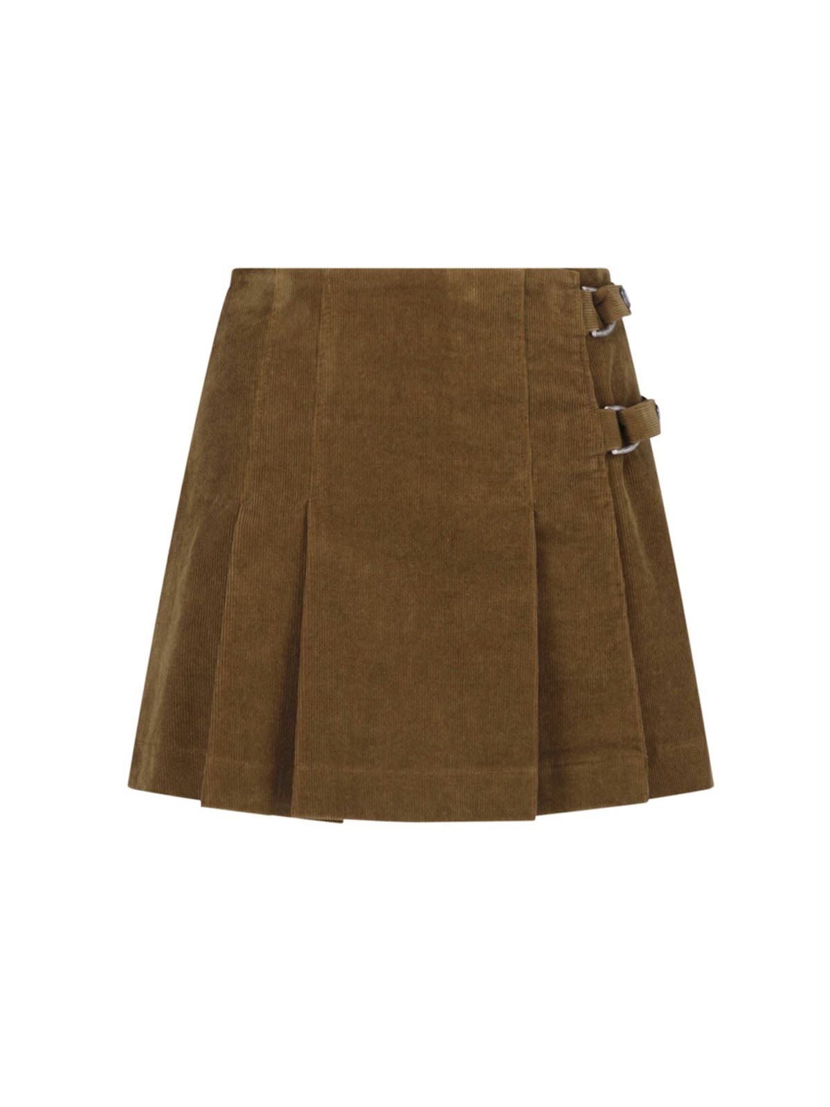 Golden Goose Women's Brown Corduroy Mini Skirt