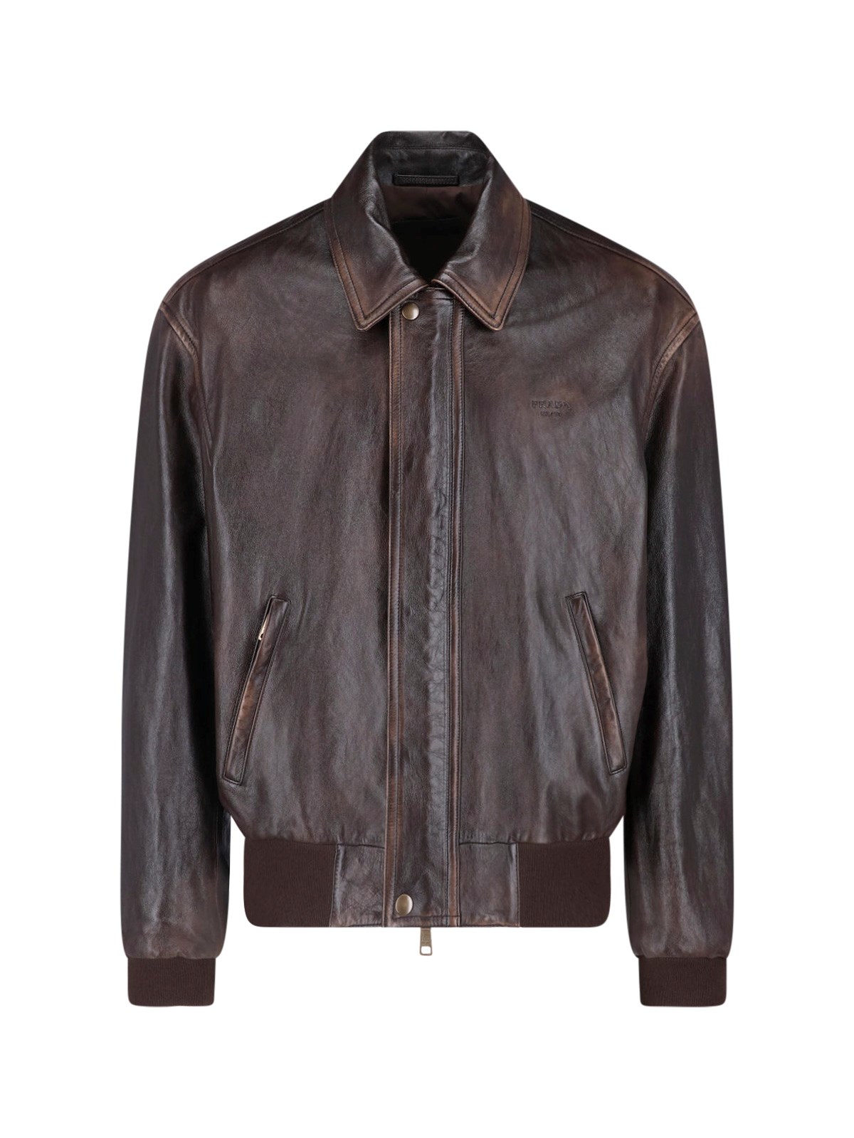 Prada Lambskin Bomber Jacket