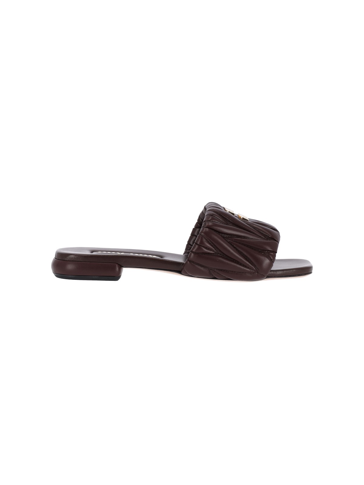 miu miu Quilted Leather Sandals