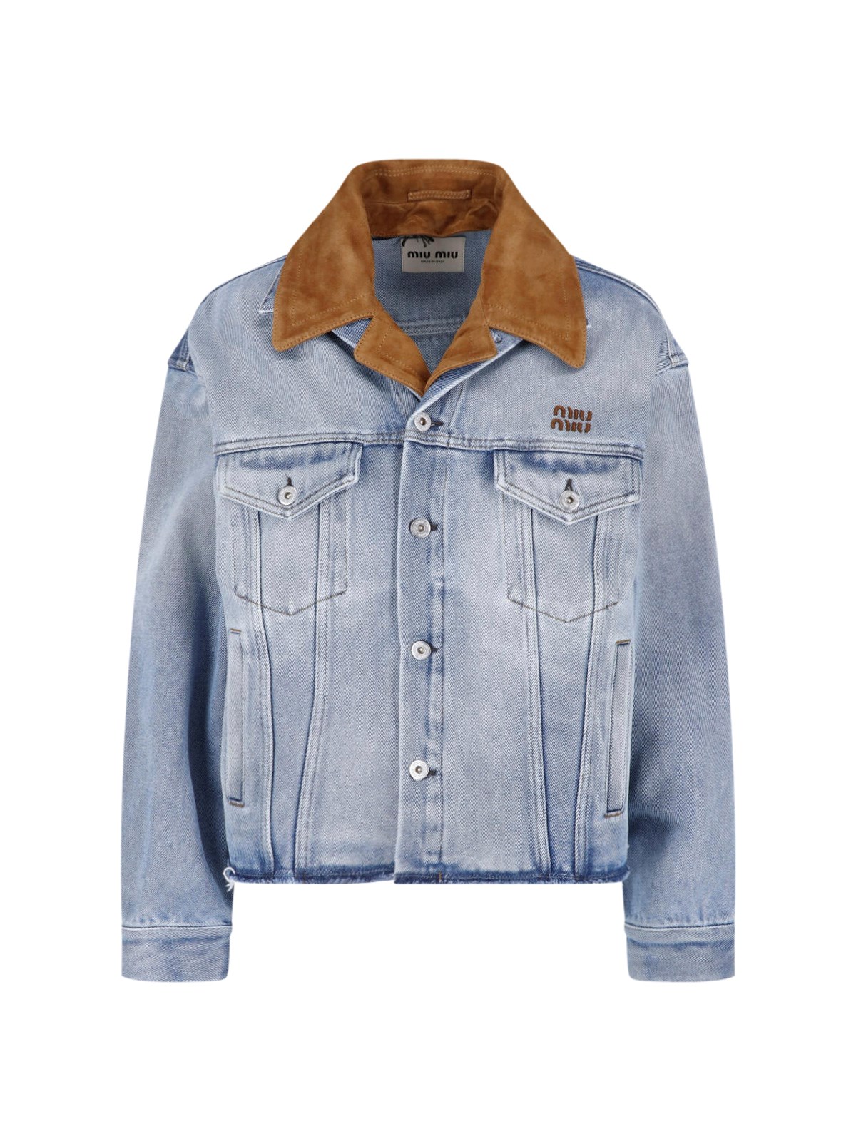 miu miu Cotton Denim Jacket