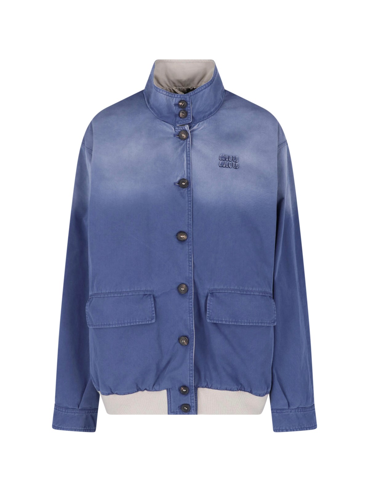 miu miu Cotton Twill Blouson Jacket