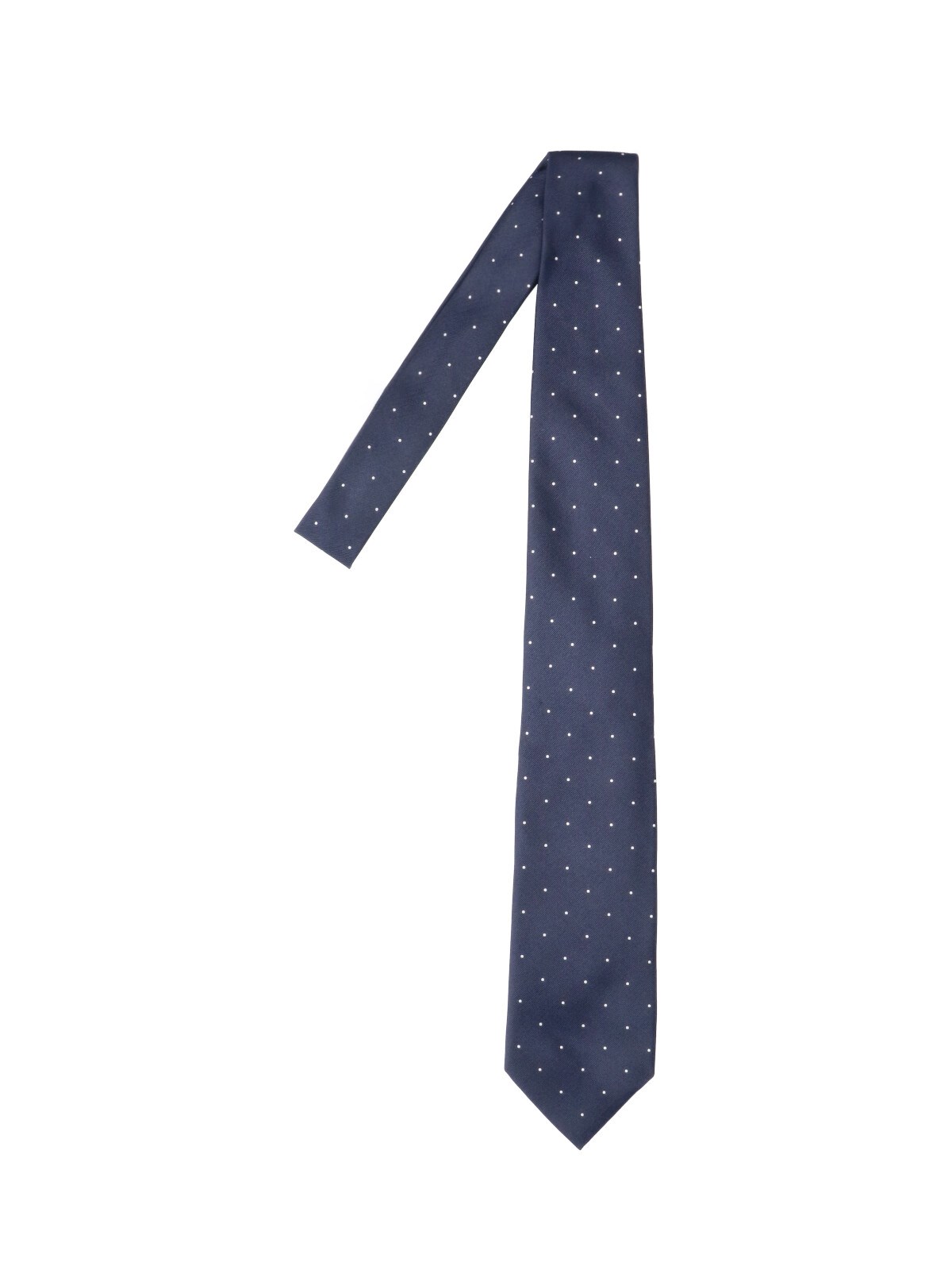 Tom Ford Men's Blue Polka Dot Silk Tie - Image 2