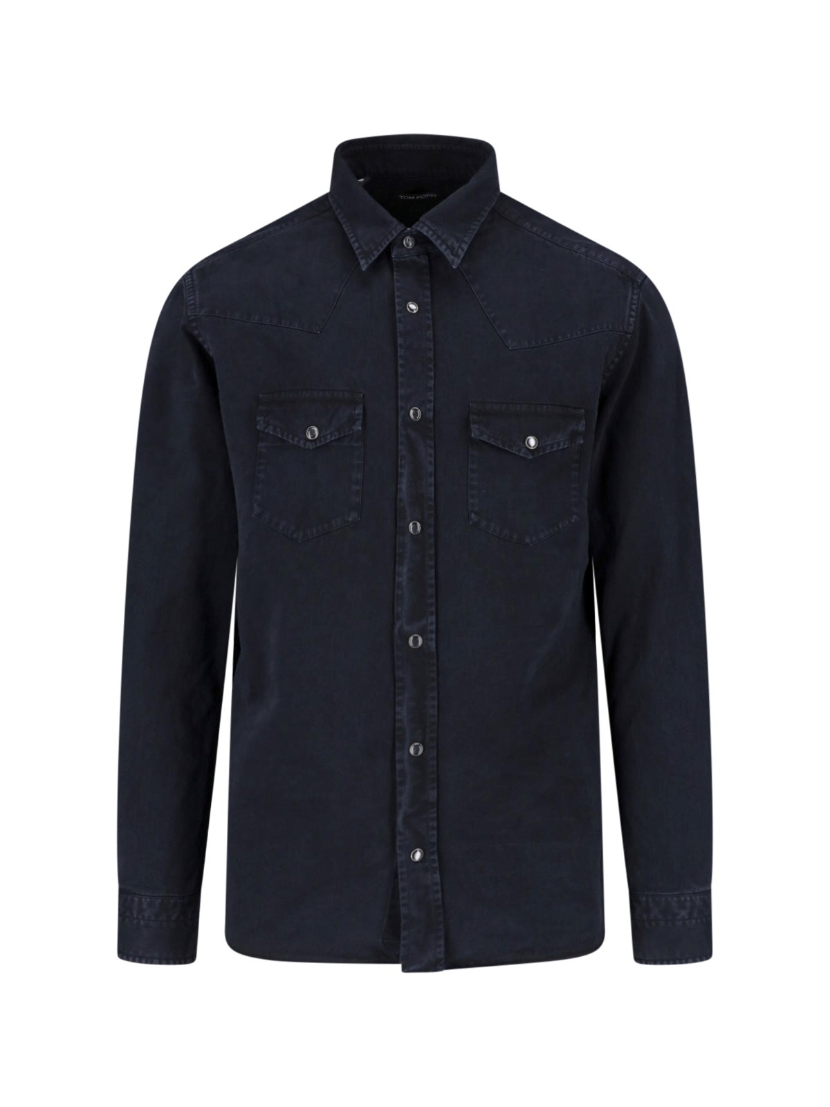 Tom Ford Men's Black Denim Shirt