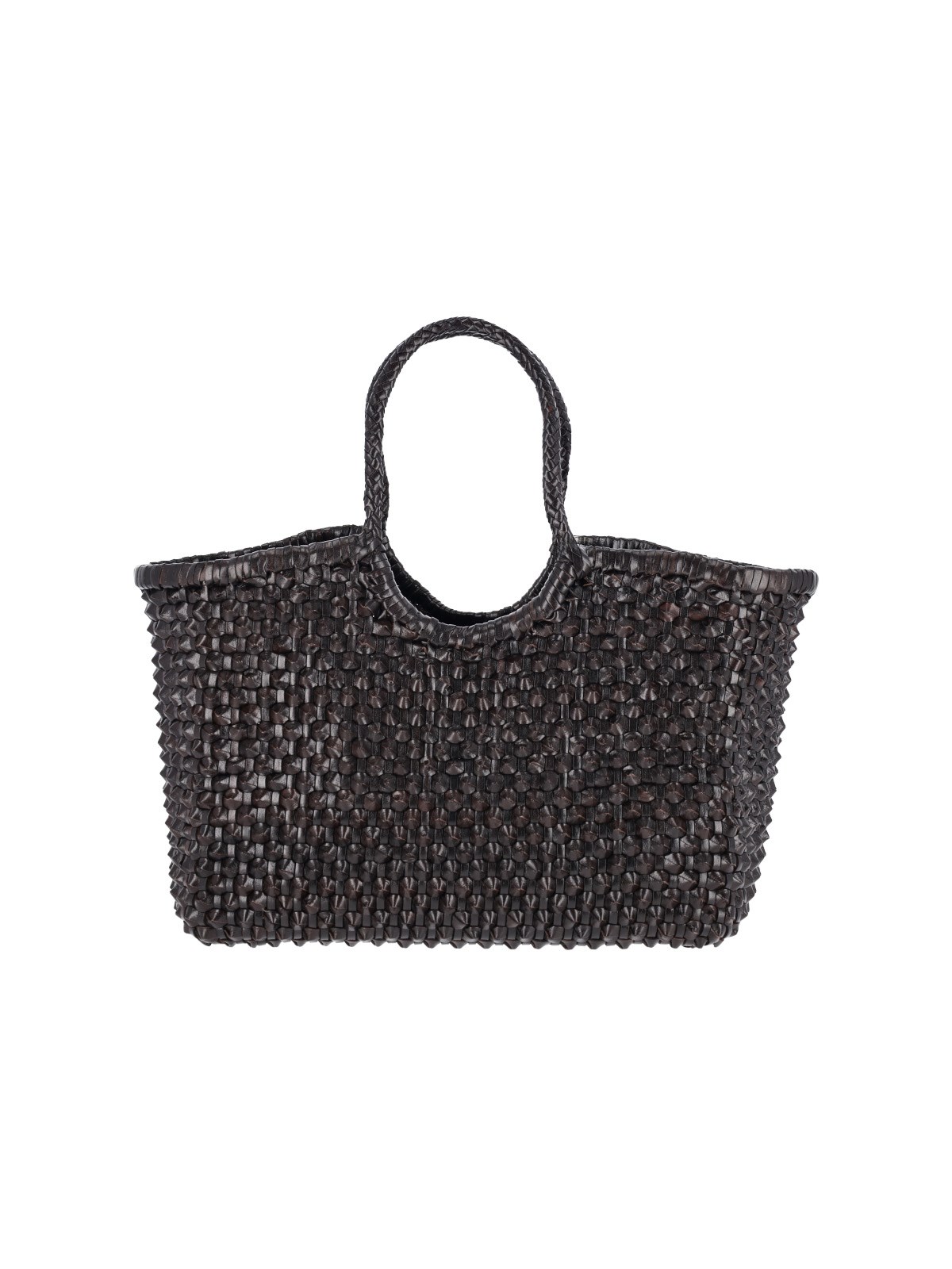 Dragon Diffusion Nantucket Cactus Leather Shoulder Bag — Brown