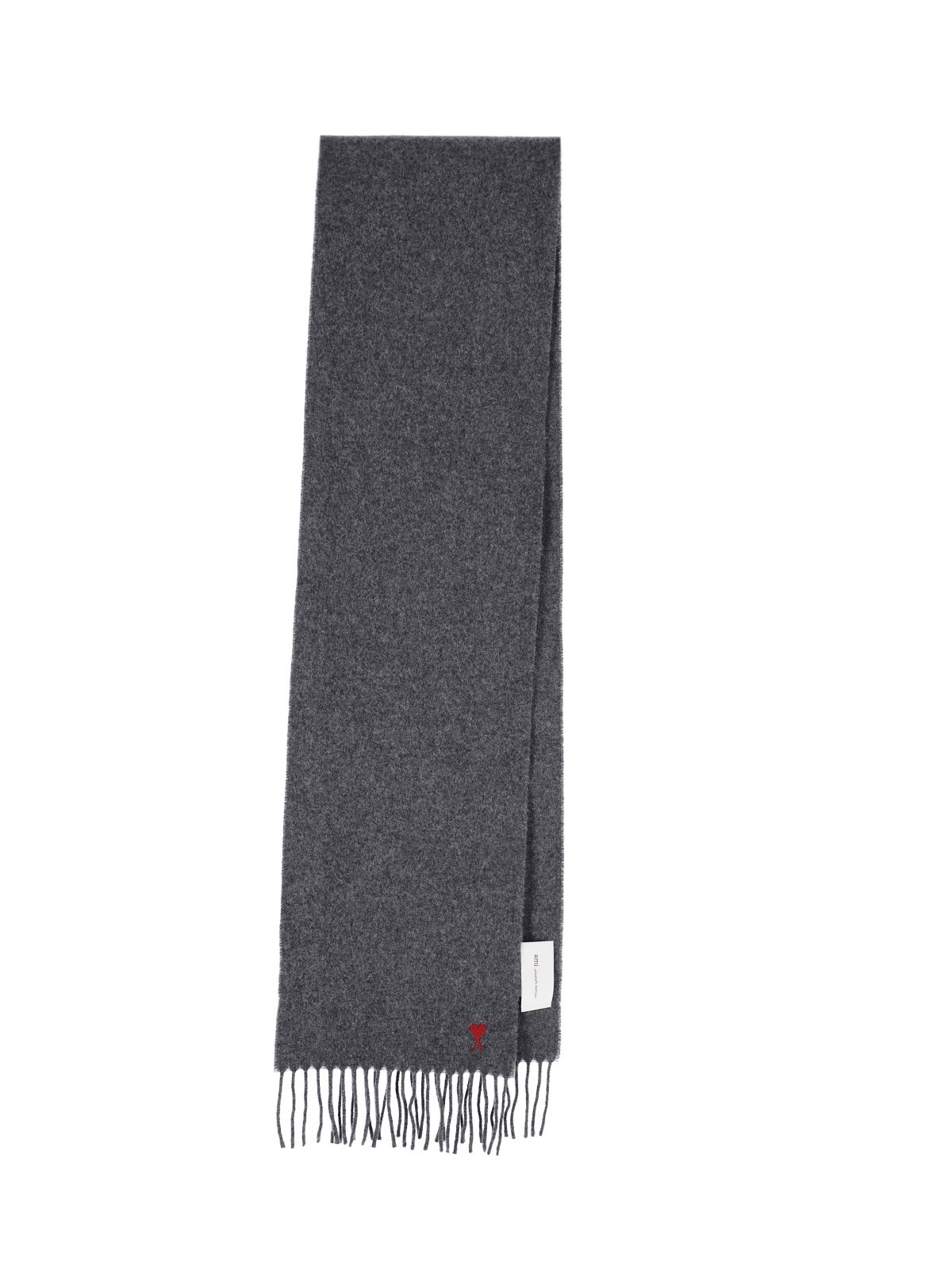 Ami Donna Grigio Sciarpa In Lana "Ami De Cœur"