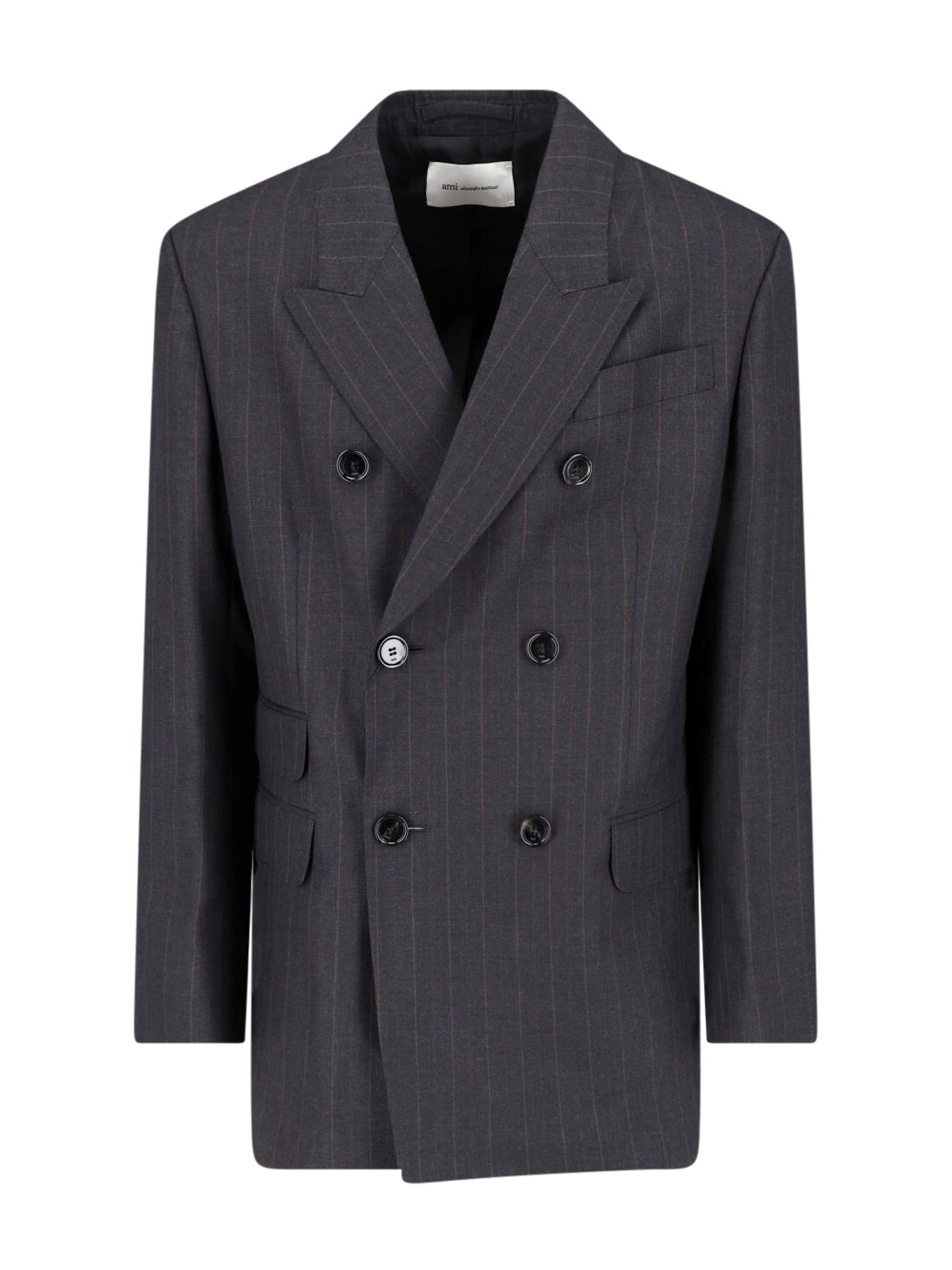 Ami Double-Breasted Blazer In Virgin Wool
