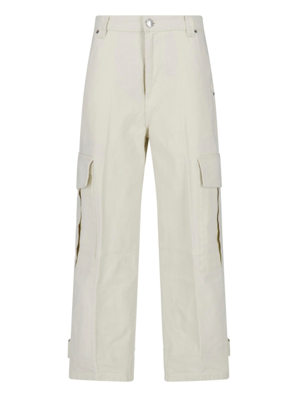 Ami Donna Bianco Pantaloni Cargo
