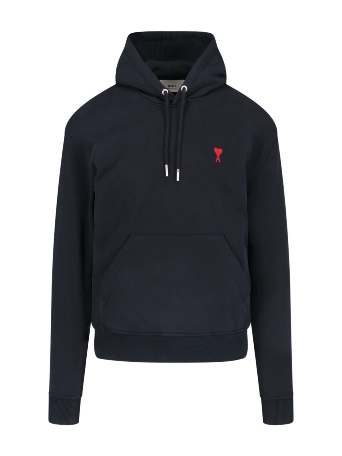 Ami Paris Uomo Nero - Ami De Coeur Hoodie - Sweatshirts & Hoodies - M - Immagine 2