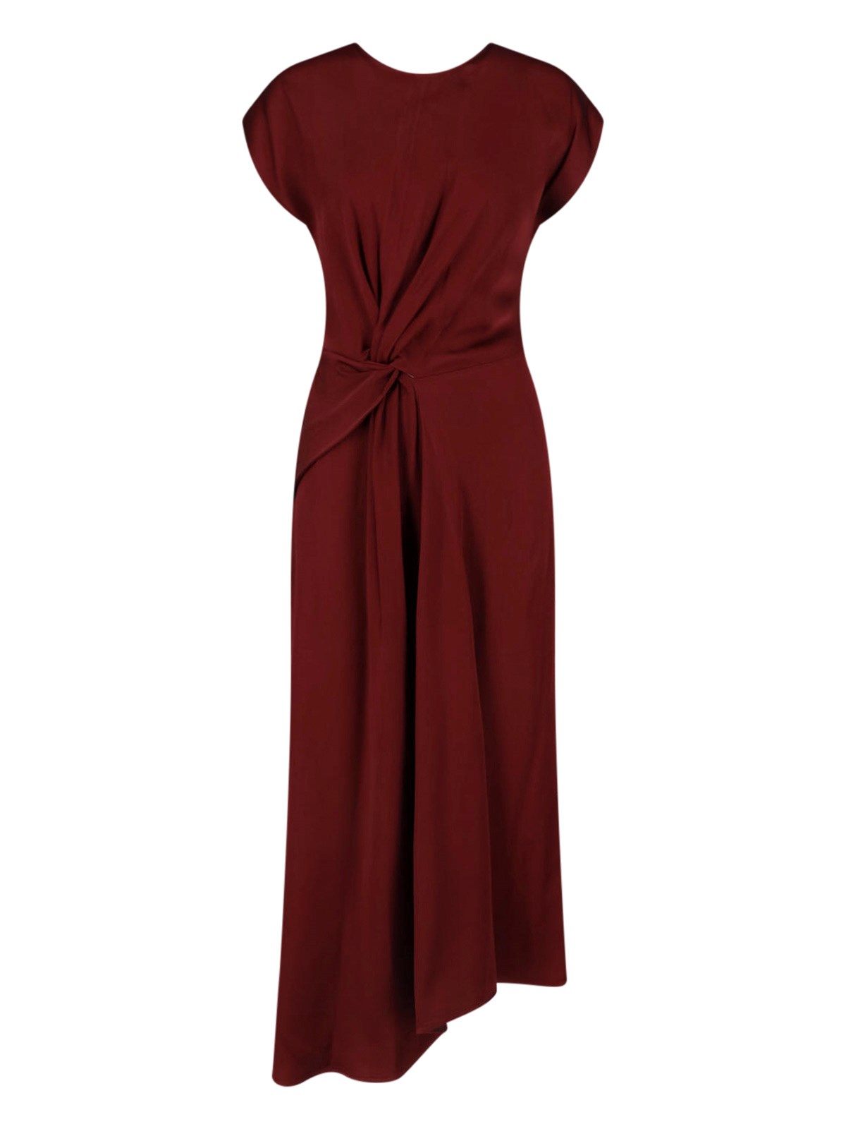 Victoria Beckham Midi Dress "aria" In Red