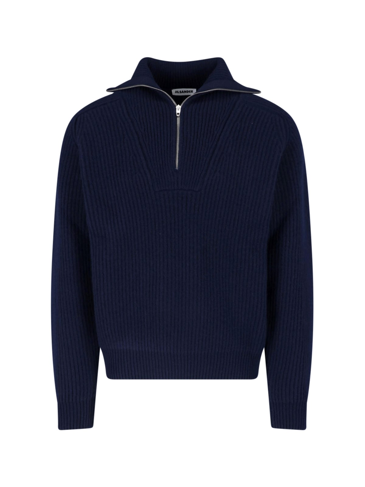 Jil Sander Uomo Blu Maglione Zip