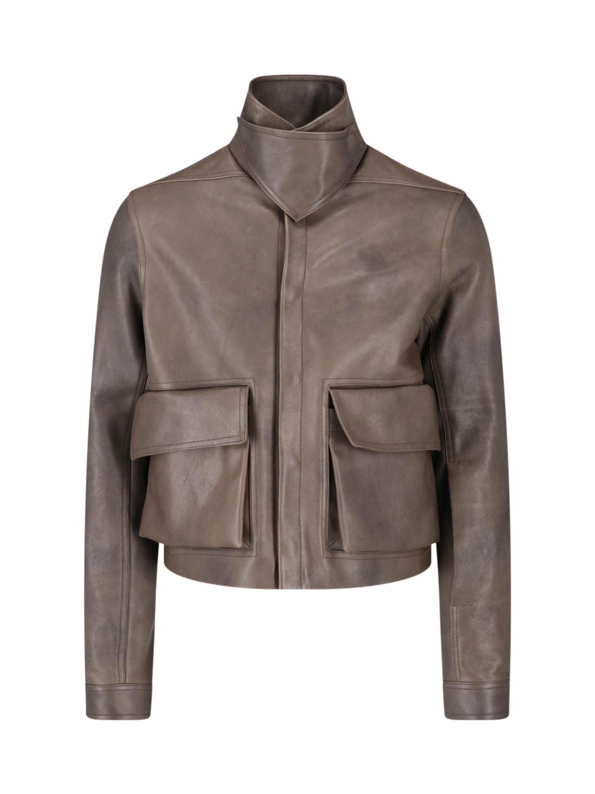 Rick Owens Uomo Taupe Giacca "Tower Alice"