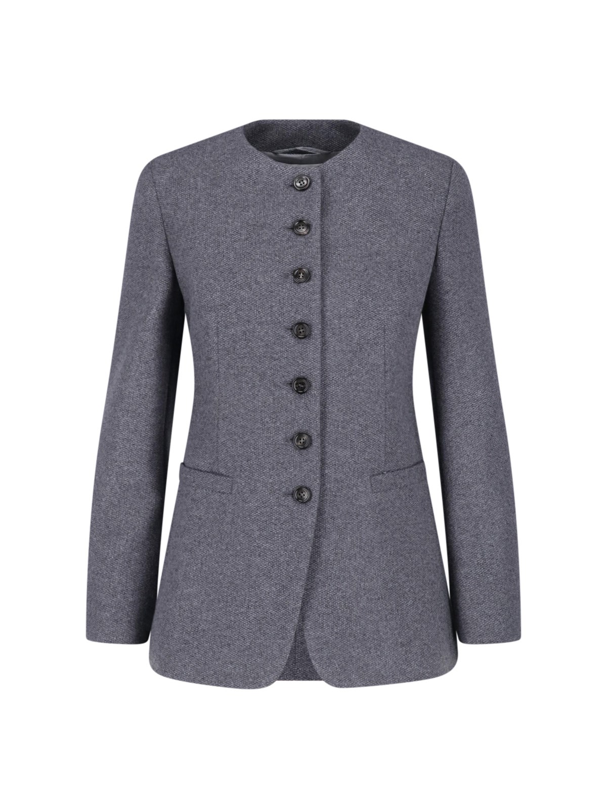 Max Mara Cashmere Crew-Neck Blazer