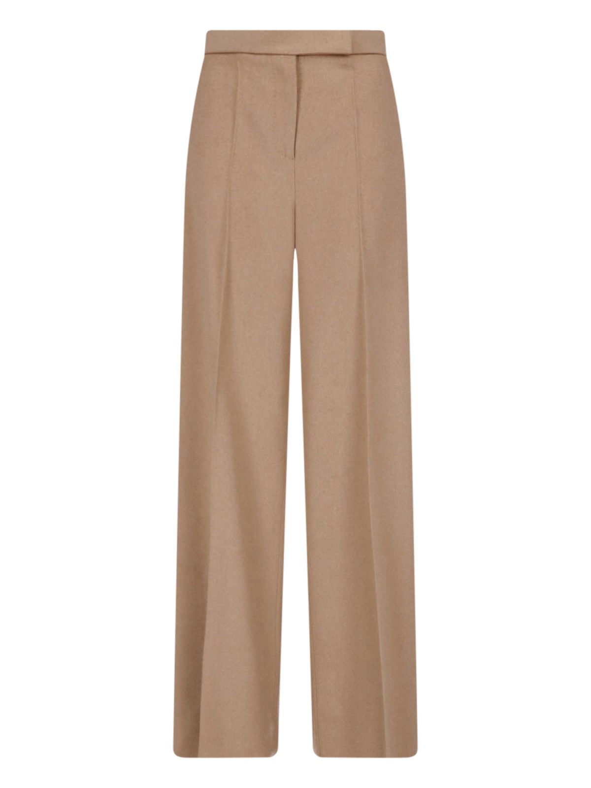 Max Mara Women's Brown Tailored Wool Trousers