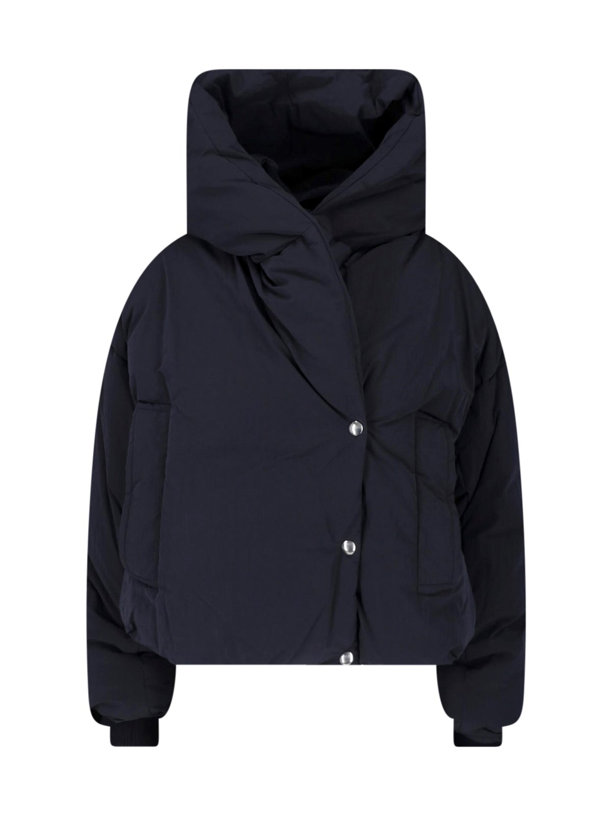 Sportmax Women's Black Hooded Down Jacket "Vodka"