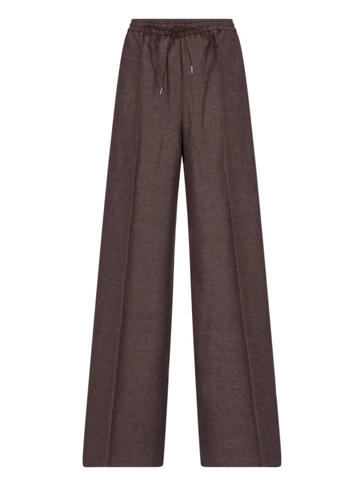 Max Mara Women's Brown Straight Wool Pants