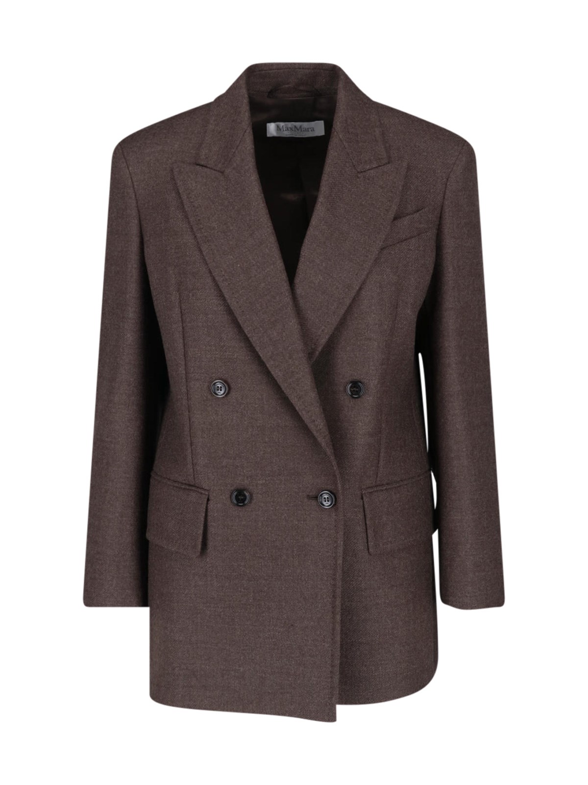 Max Mara Donna Marrone Blazer Doppiopetto "Olimpia"