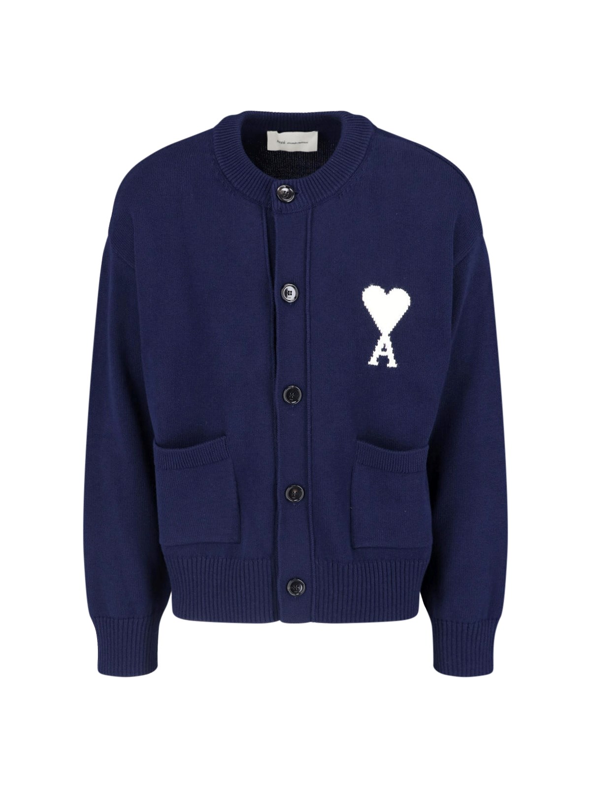 Ami Crewneck Cardigan "Ami De Coeur"
