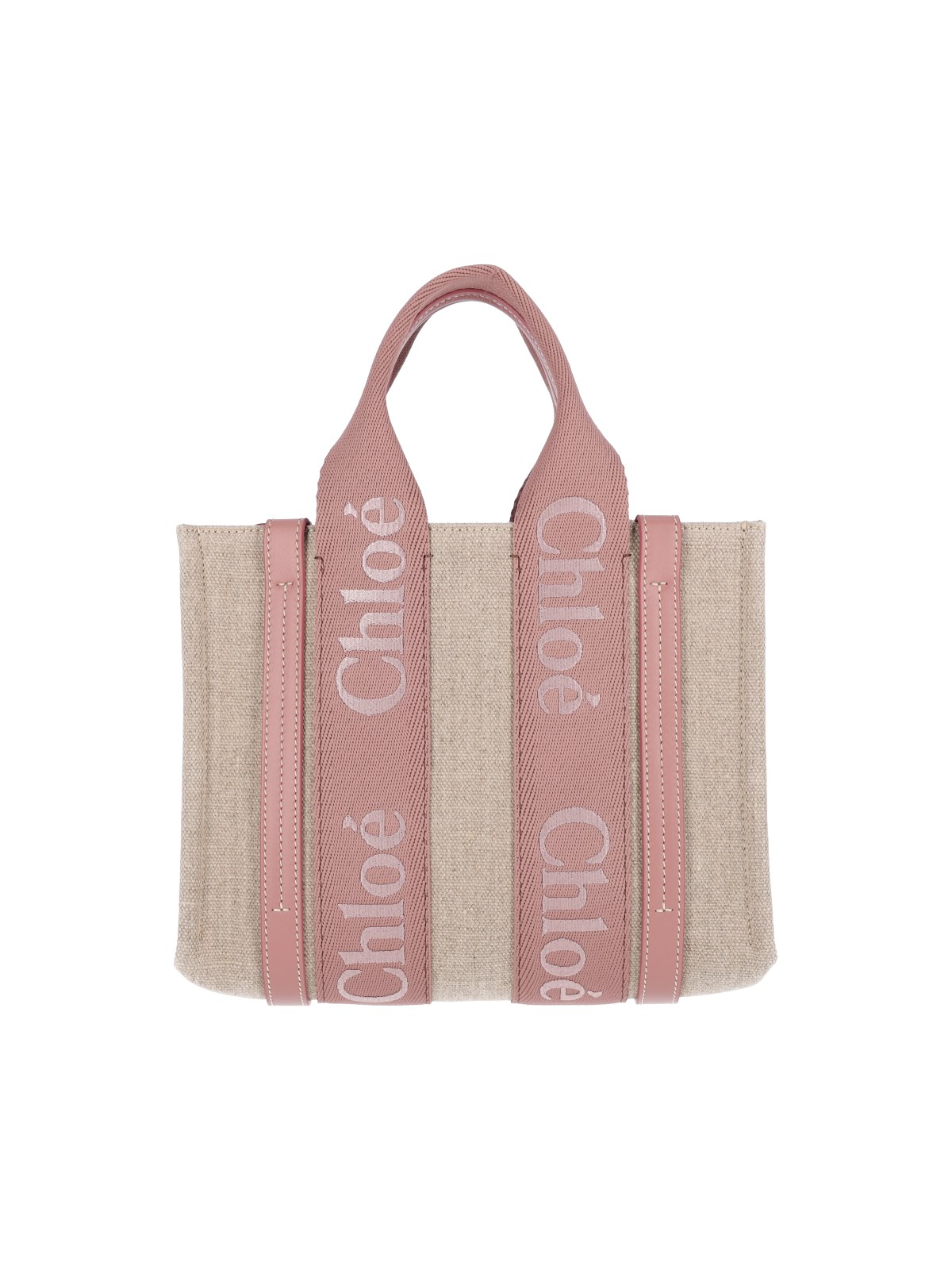 Chloé Donna Beige Borsa Tote "Woody"
