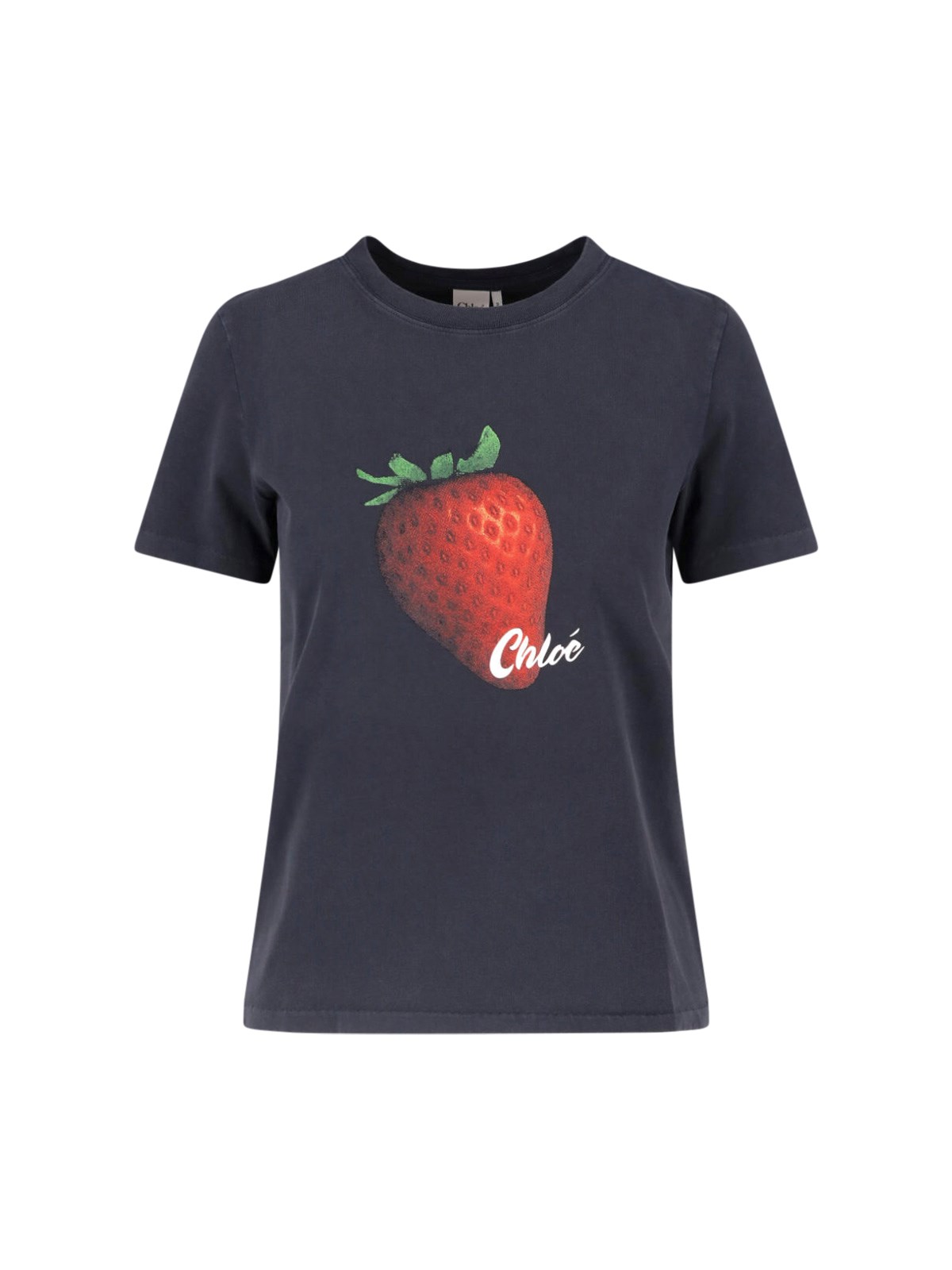 Chloé Printed T-shirt In Black