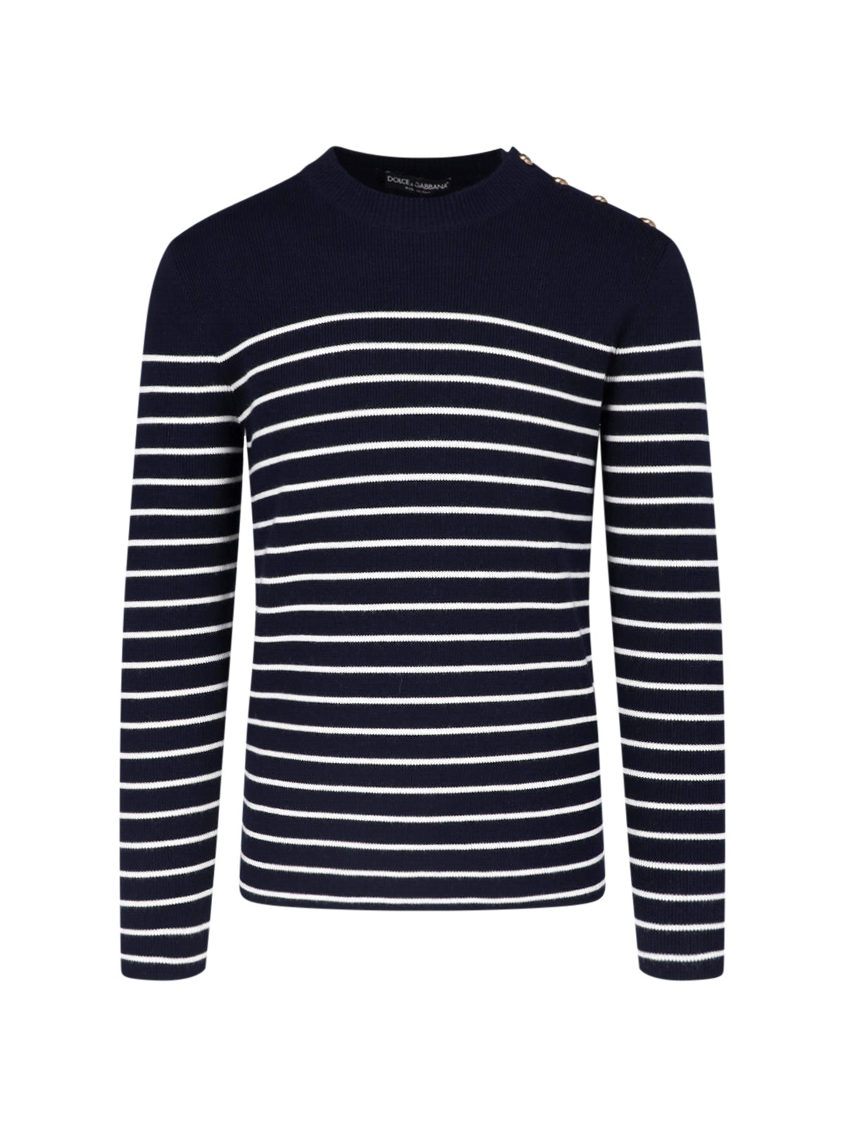 Dolce & Gabbana Striped Virgin Wool Sweater