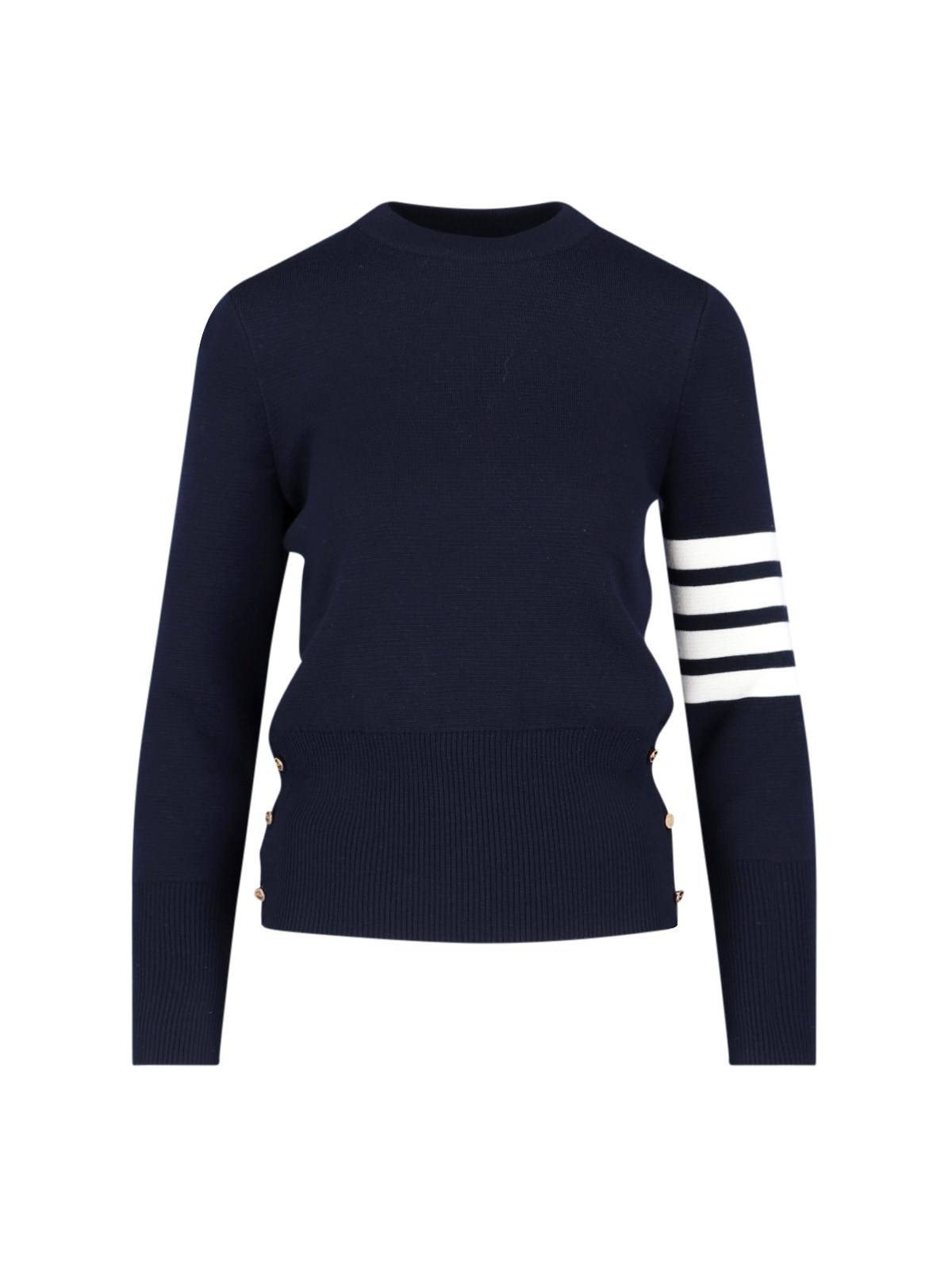 Thom Browne Milano Stitch Sweater — Blue