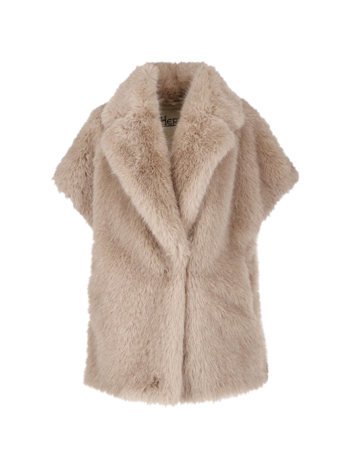 Herno Women's Cream Faux Fur Jacket