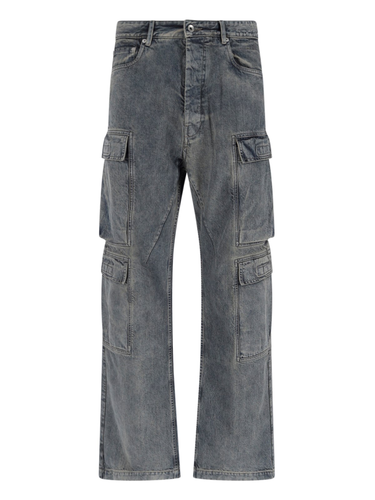 Rick Owens Drkshdw Men's Blue Wide Jeans "Double Cargo"