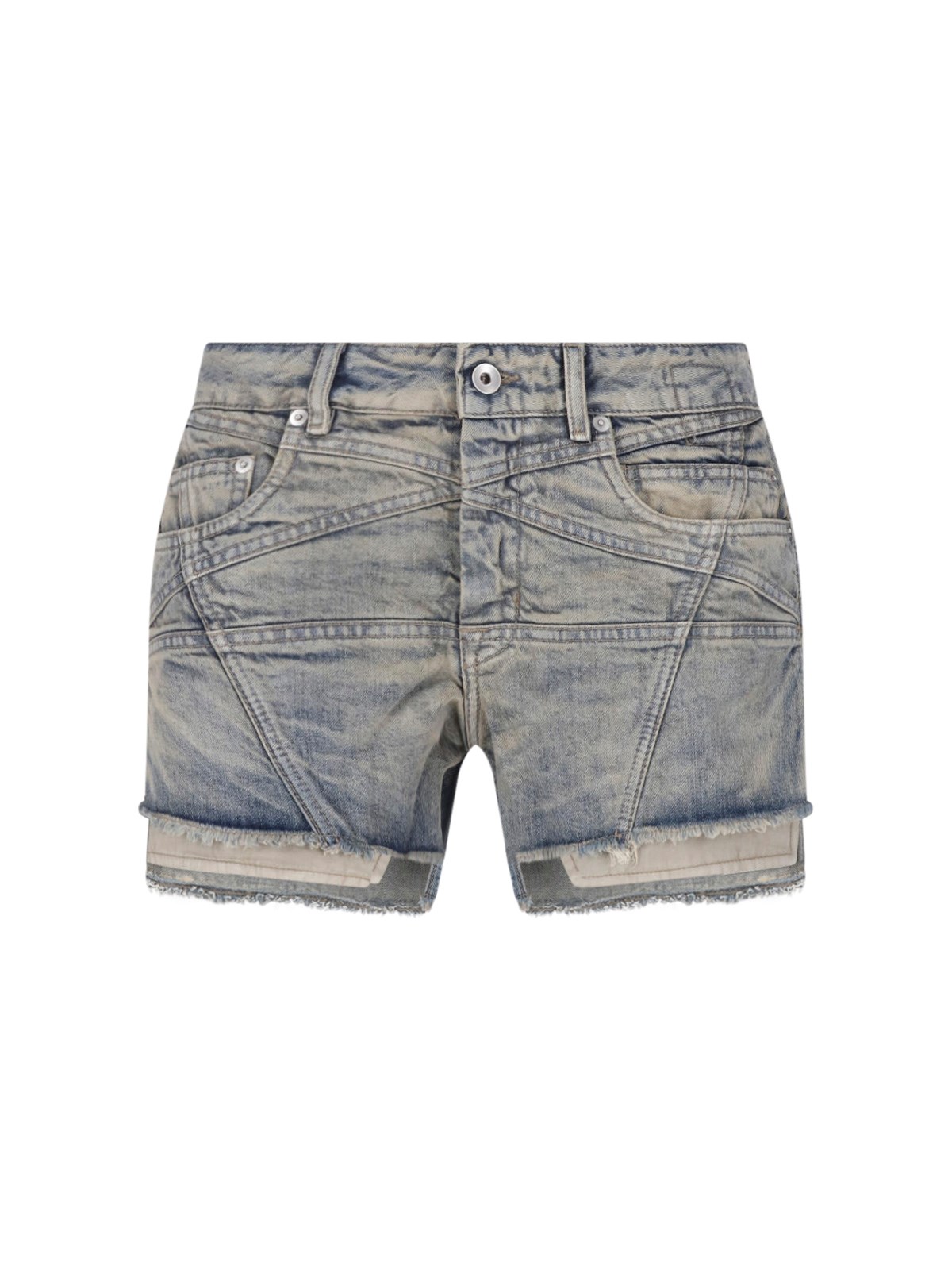 Rick Owens Drkshdw Women's Blue Denim Shorts