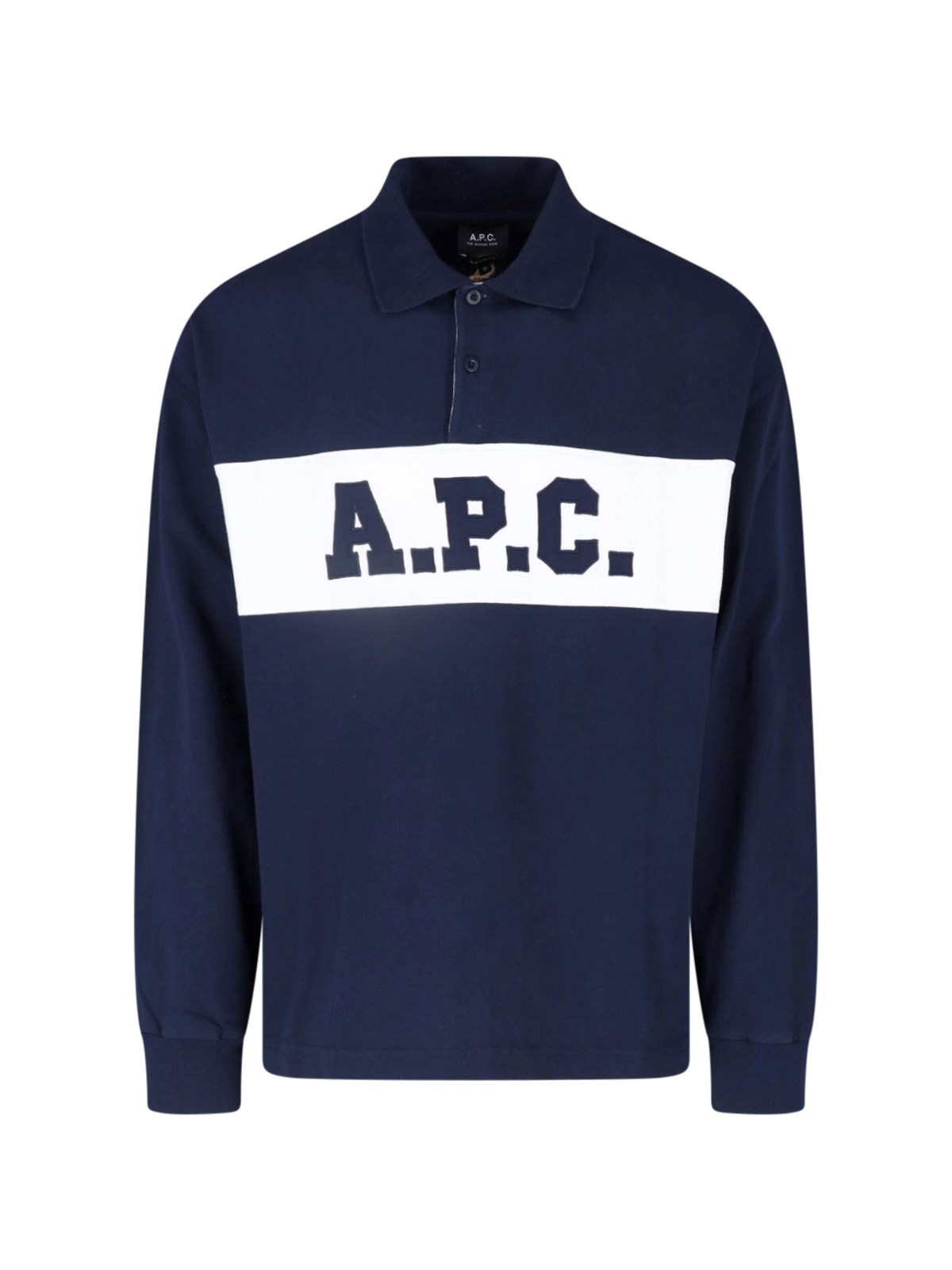 A.p.c. Uomo Blu T-Shirt Logo