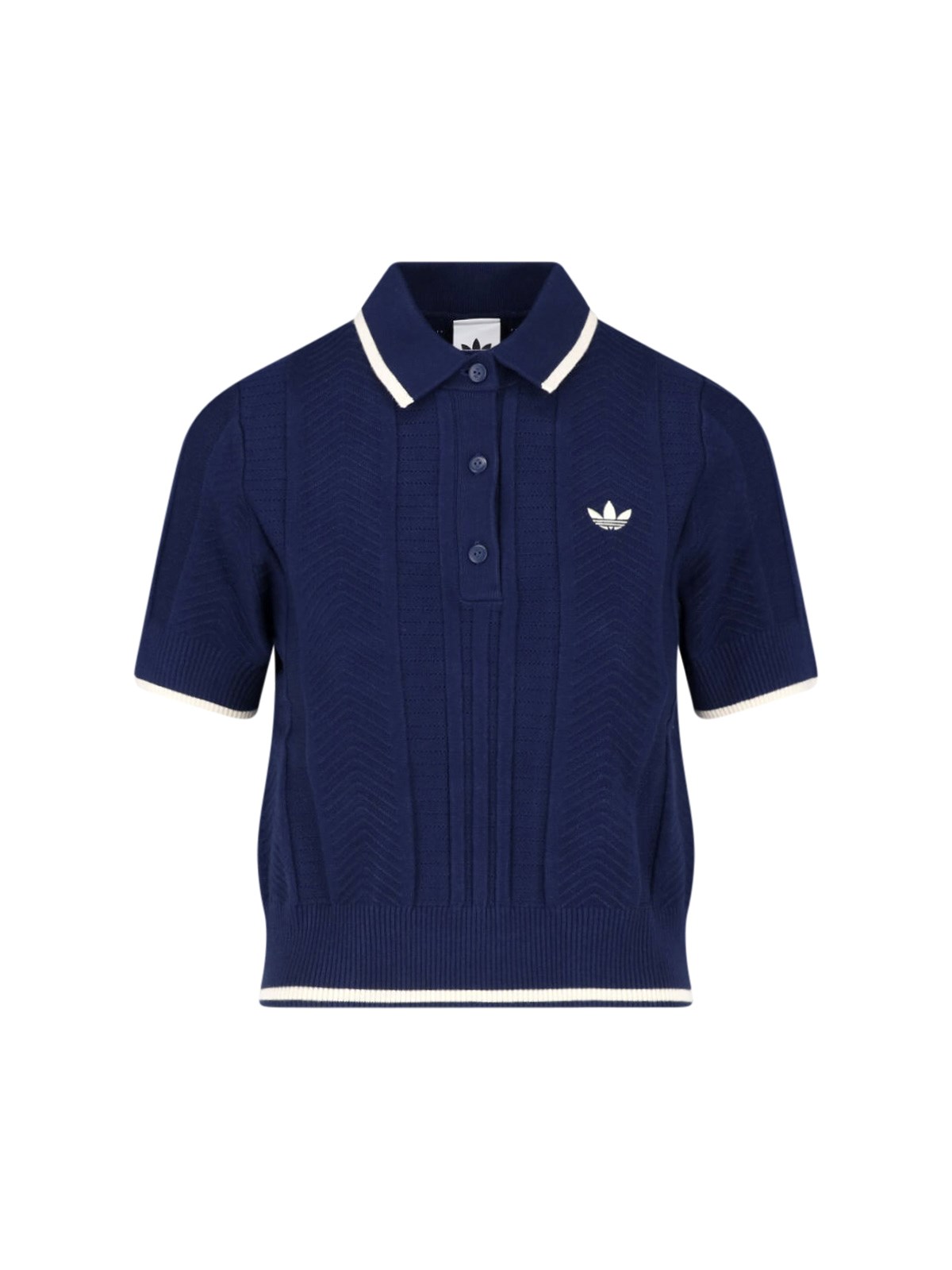 Adidas Originals Knit Polo "cali" In Blue
