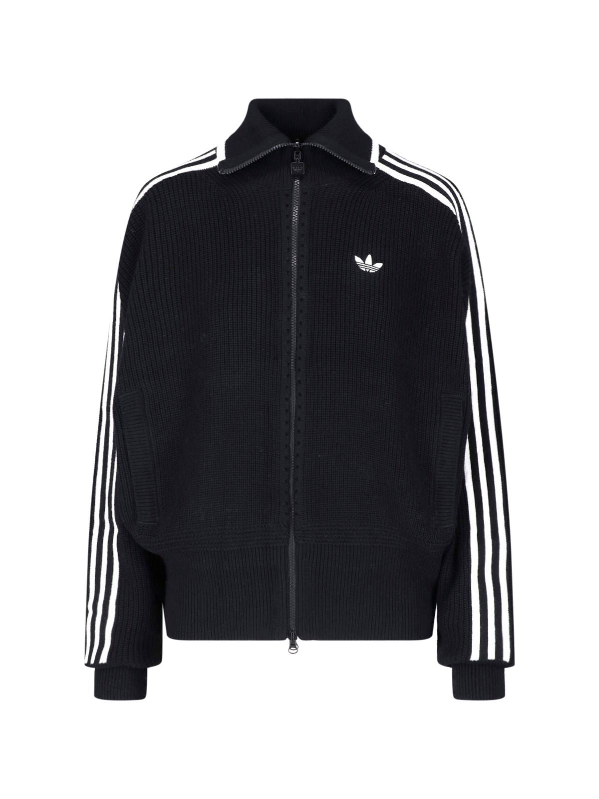 Adidas Donna Nero Cardigan In Maglia "Firebird"