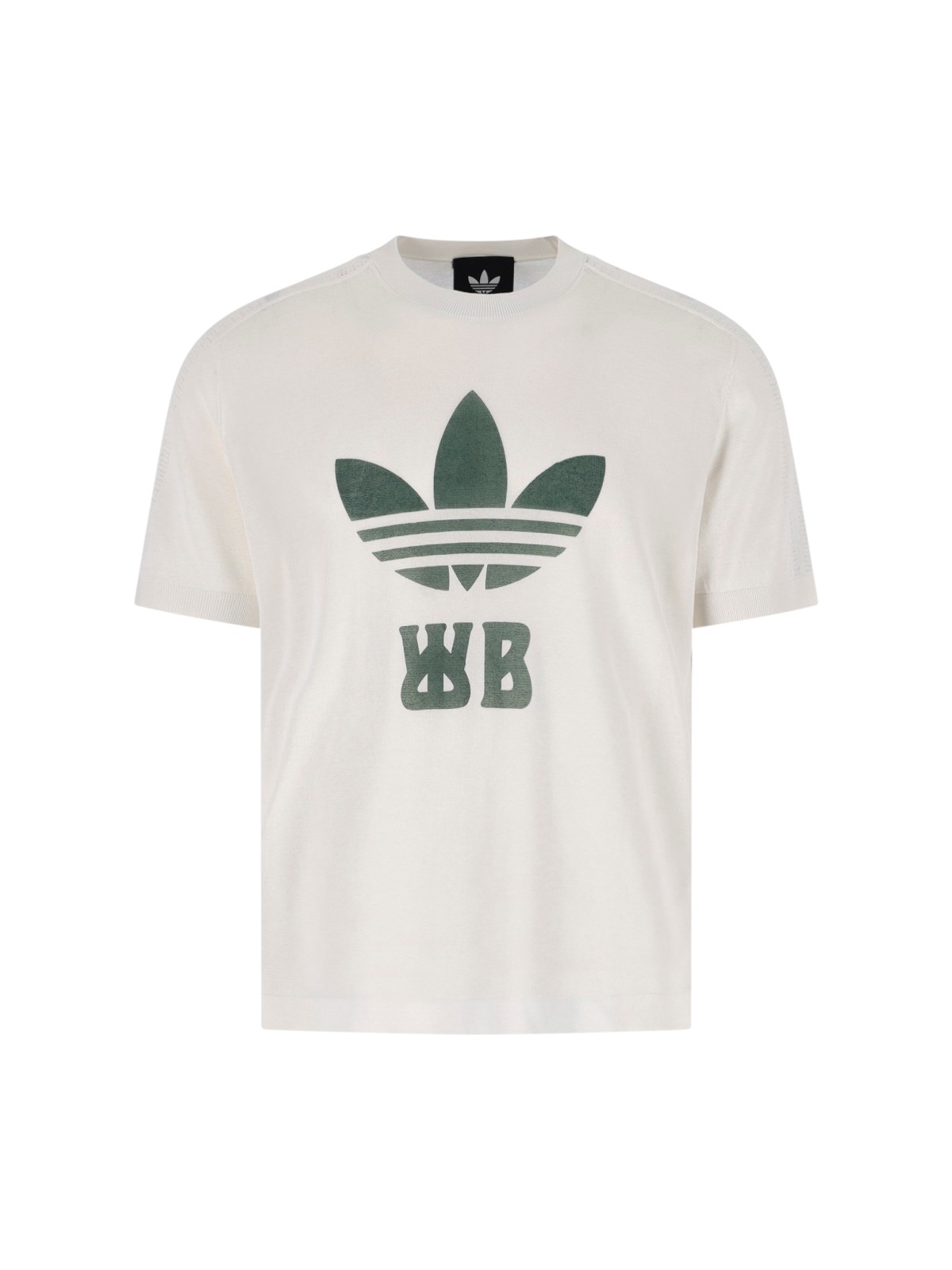 ADIDAS_x Wales Bonner – weißes Jacquard-T-Shirt_Beige_L_Mann