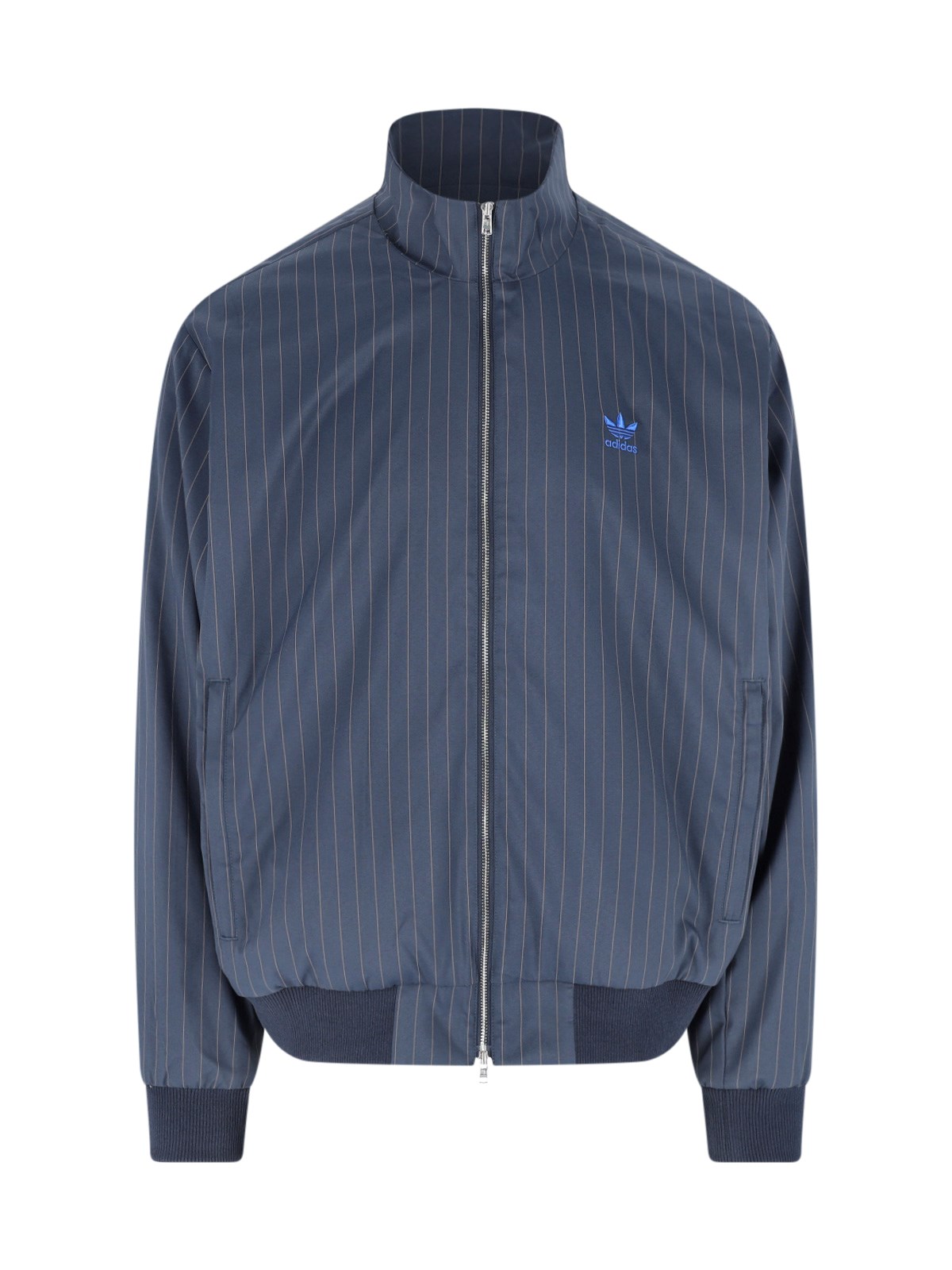 Adidas Uomo Blu - Pinstripe Track Top - Sport - M - Immagine 2