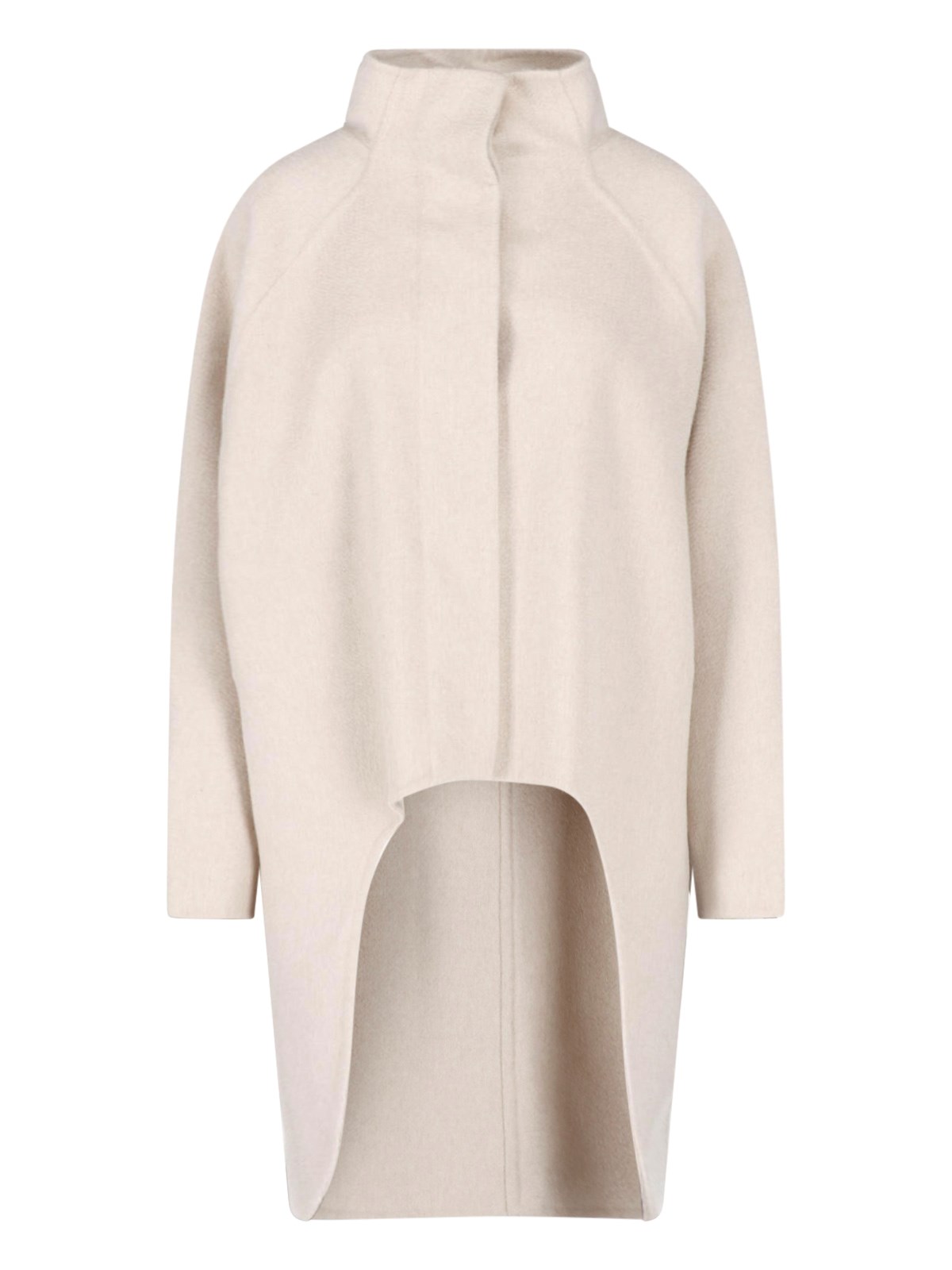 Alaïa Cashmere Coat In Beige