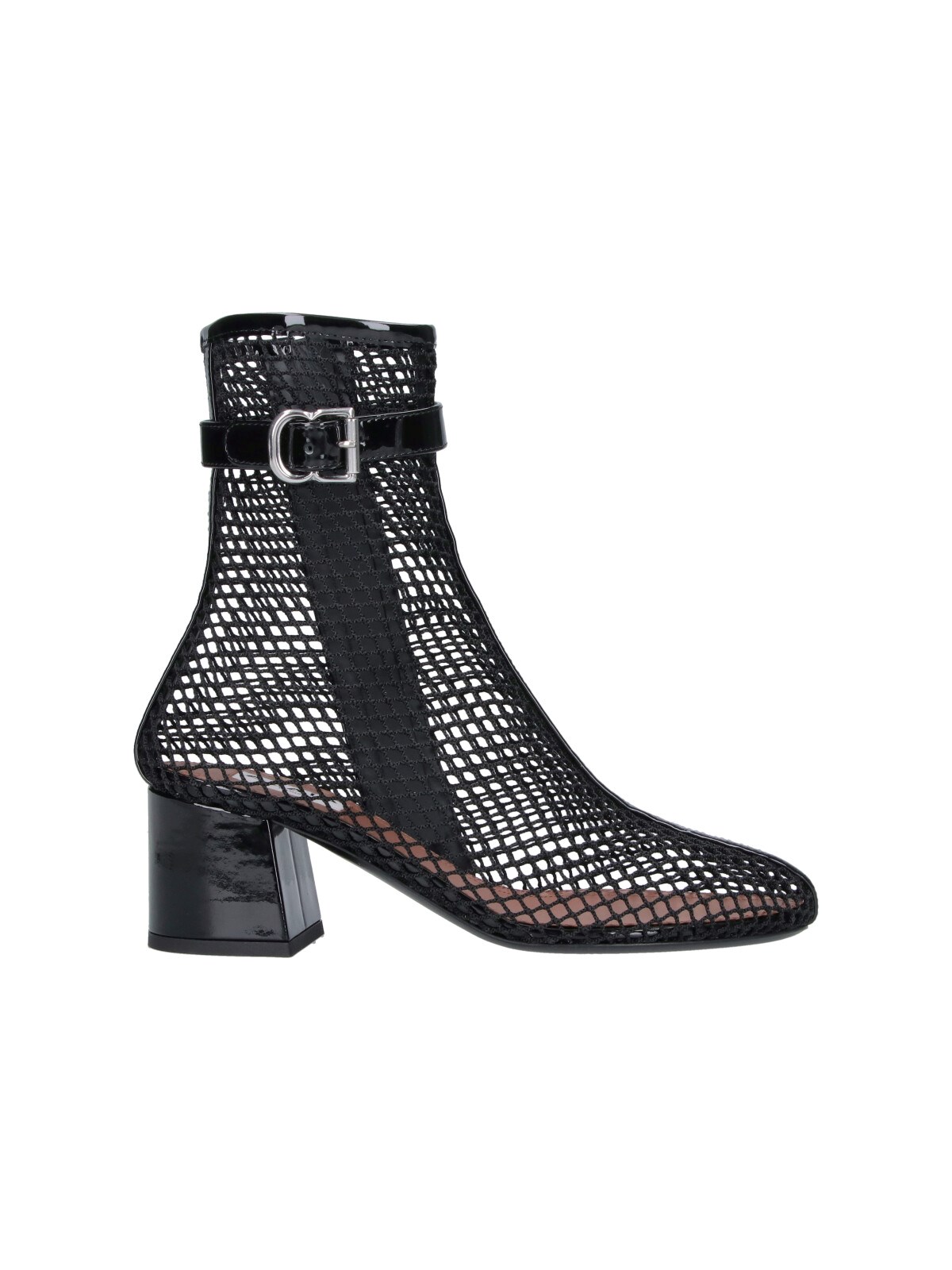 Alaïa Mesh Ankle Boots "55" In Black