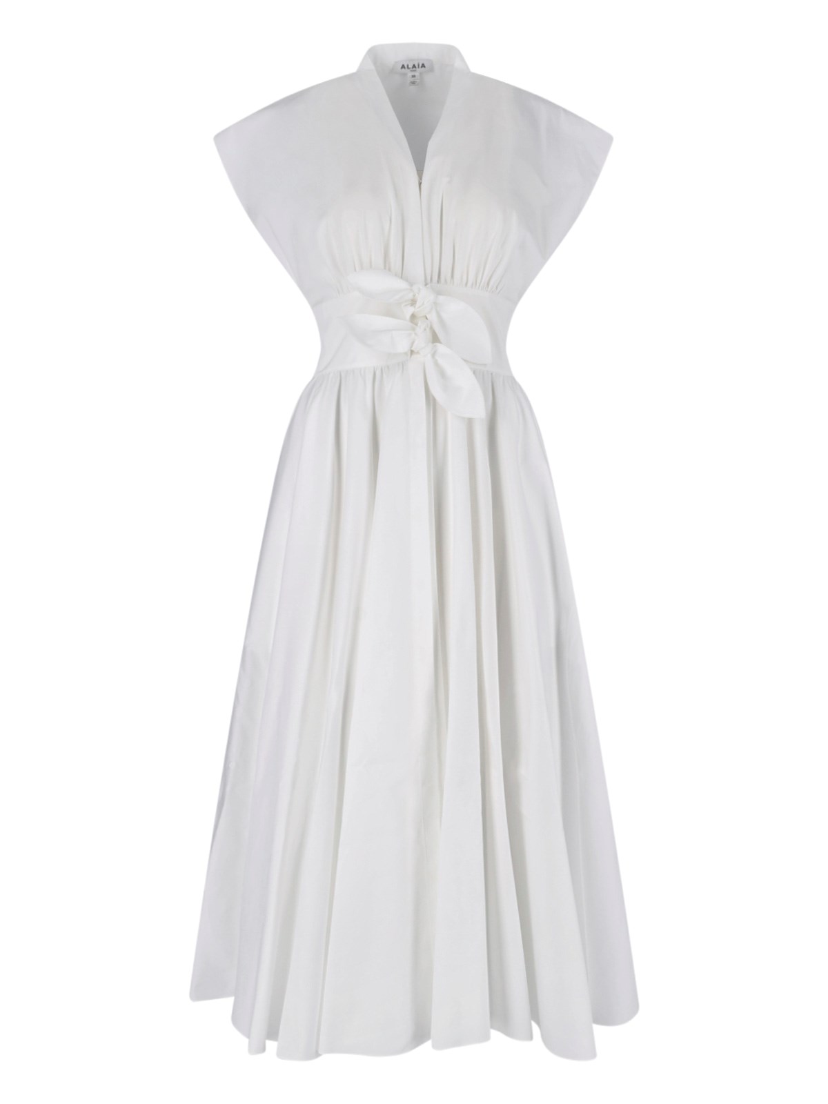Alaïa Midi Dress In Poplin