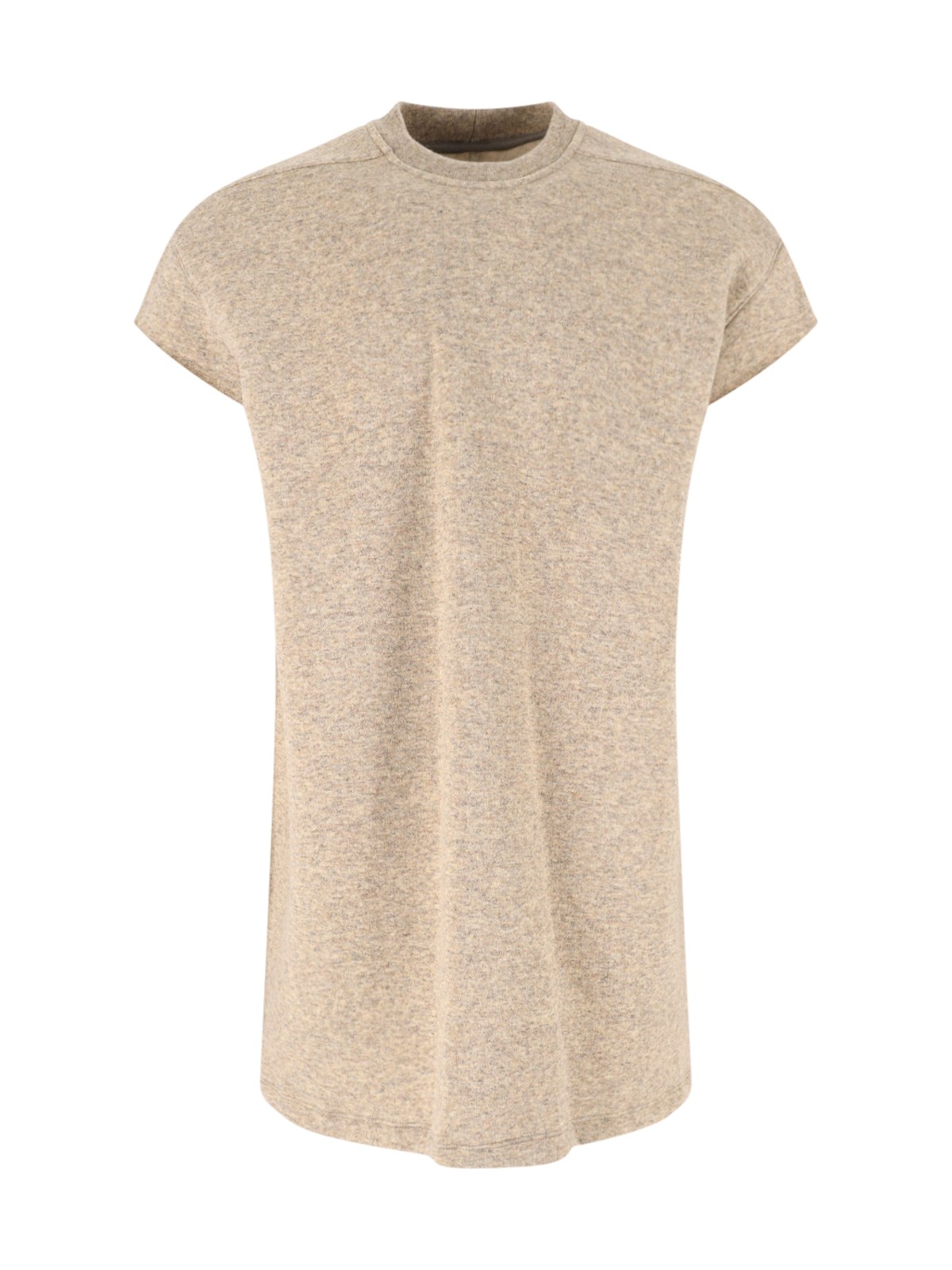 Rick Owens Wool Blend T-shirt In Beige