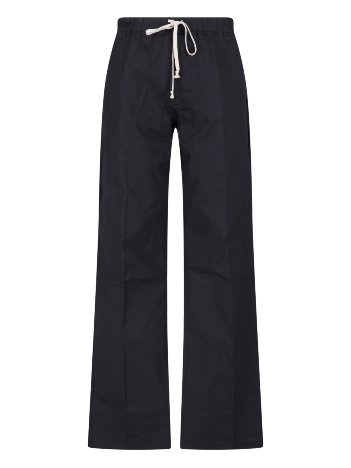 Rick Owens Men's Black Wide Cotton Pants