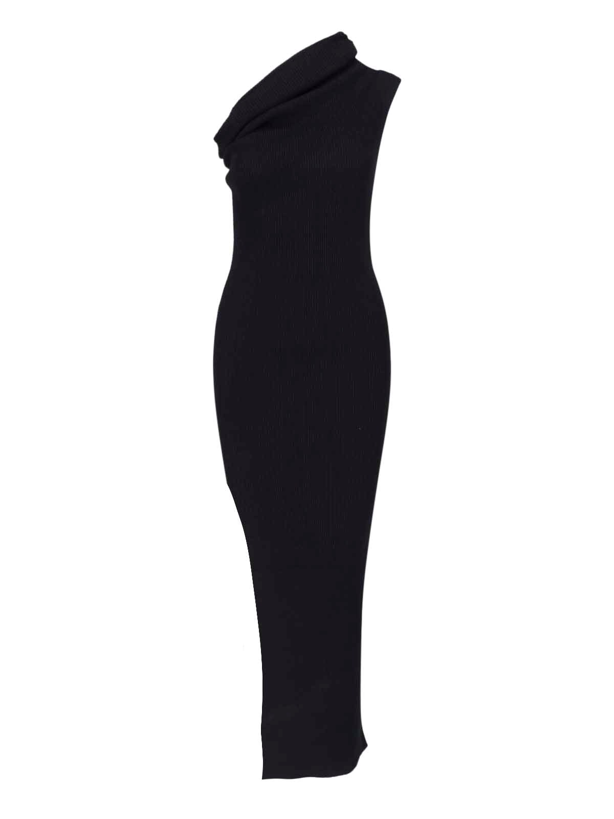 Rick Owens Asymmetrical Maxi Dress