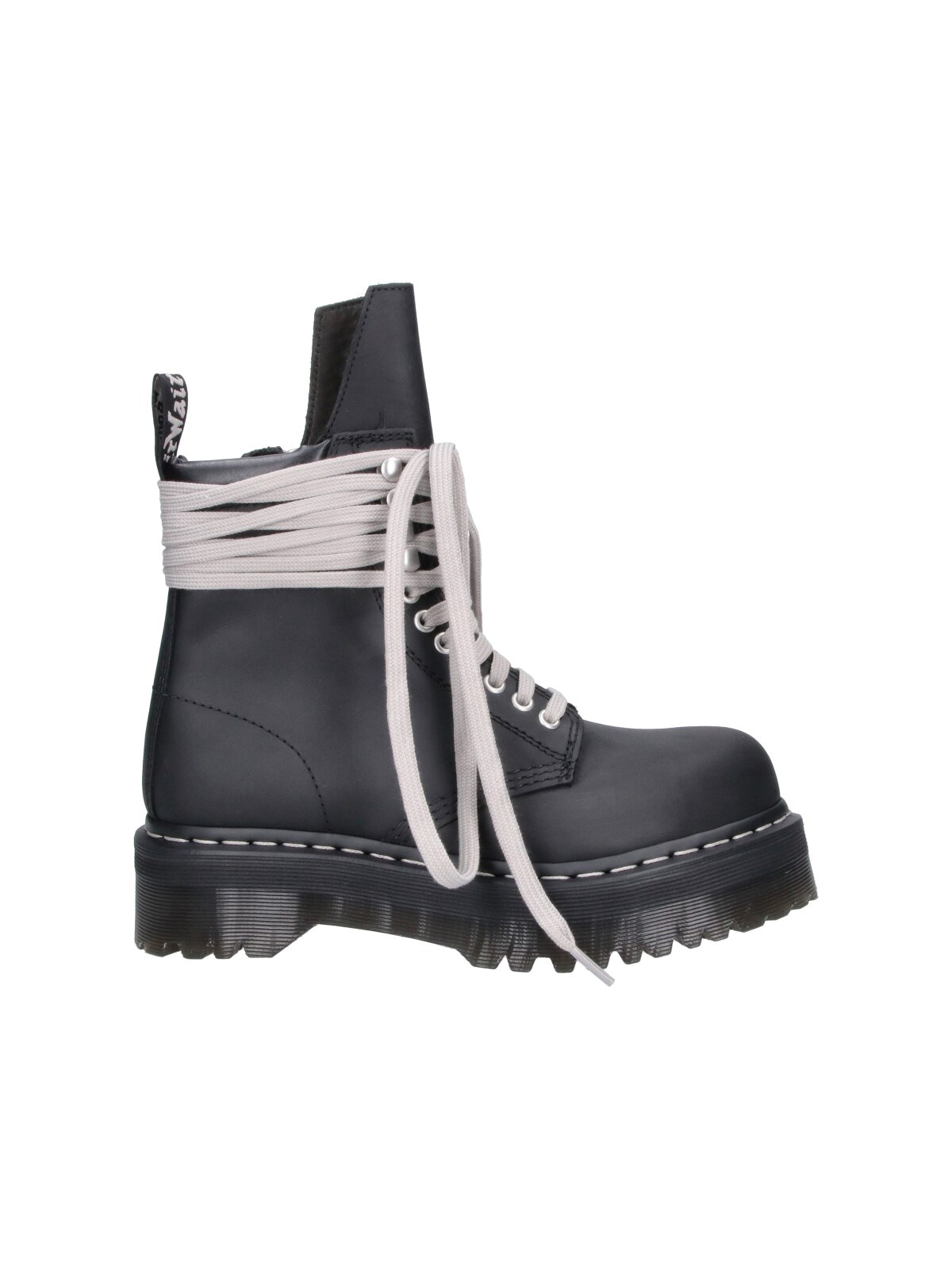 Rick Owens Women's Black X Dr Martens Boots "Quad Sole"