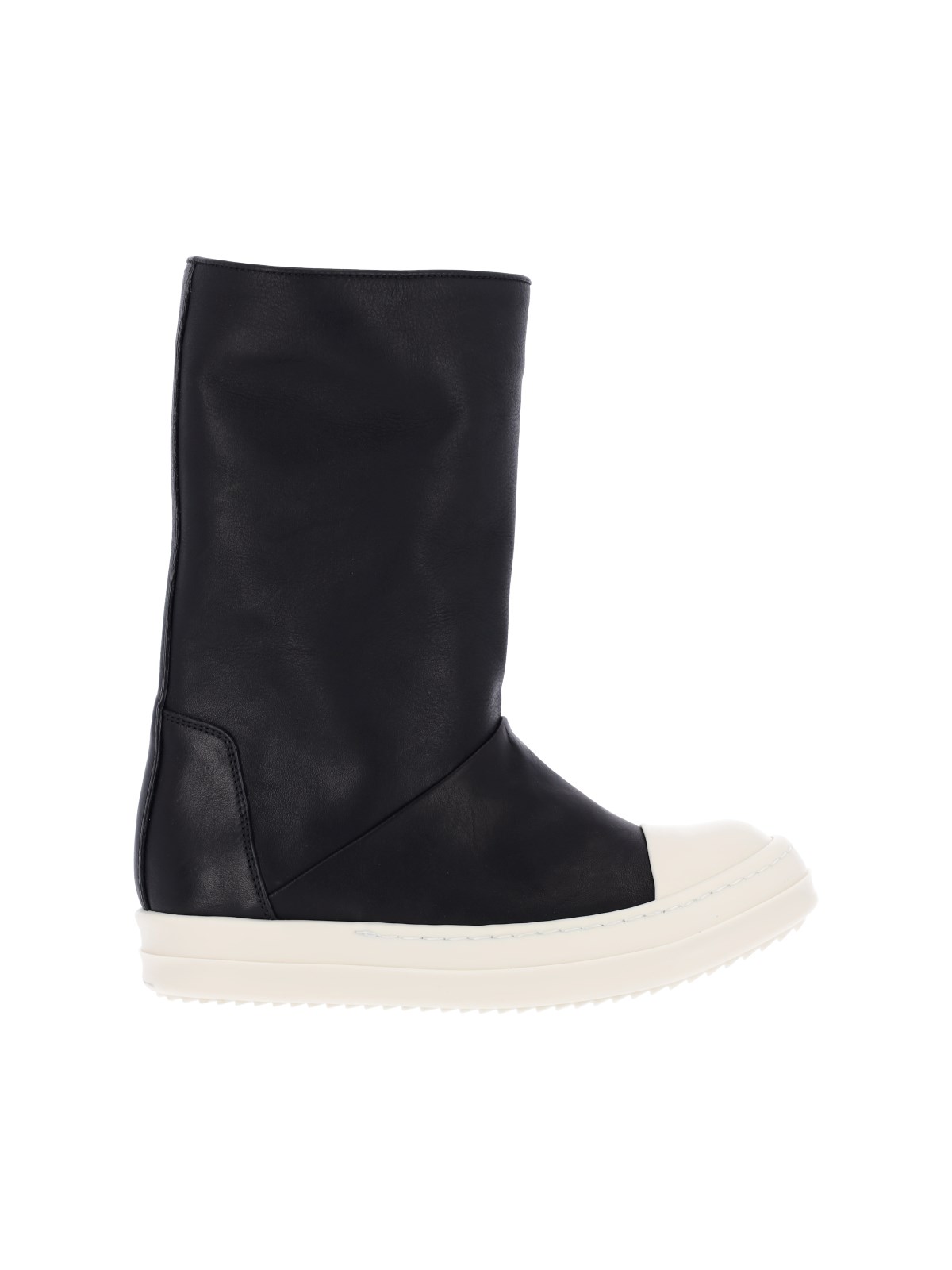 Rick Owens Women's Black Tower High Leather Boots - Woman Boots Eu - 40 - Image 3