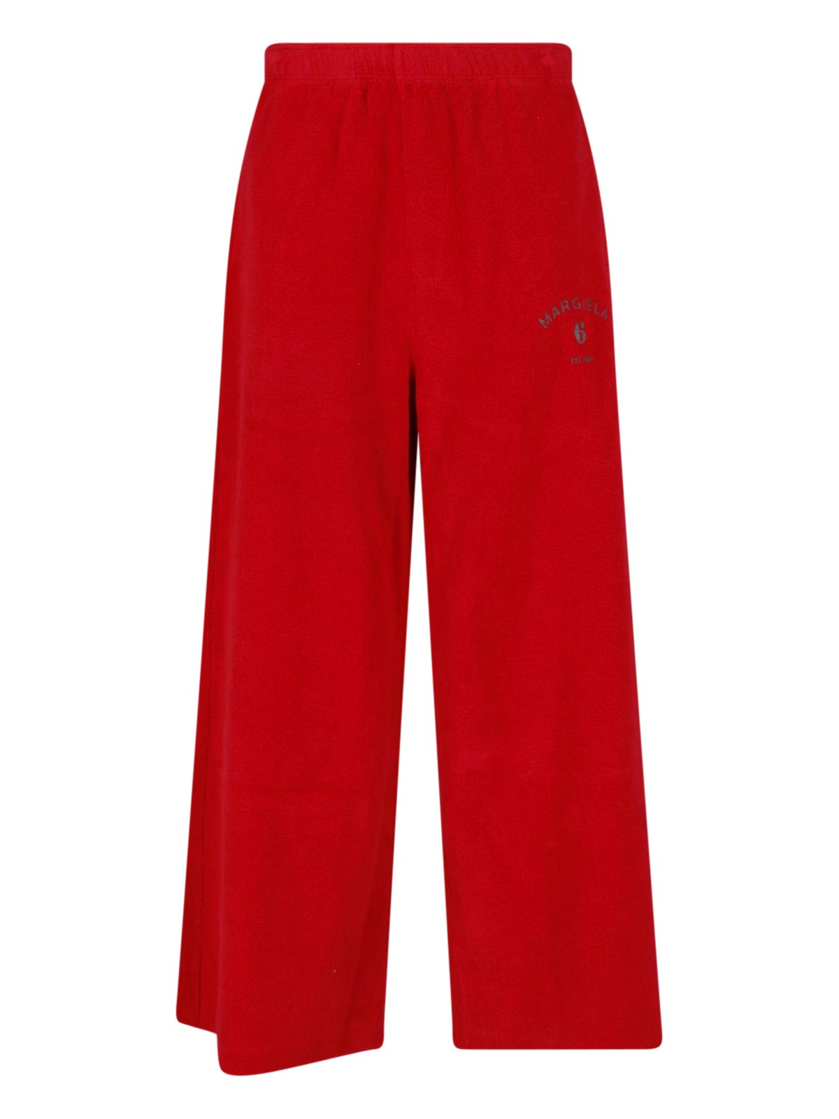 Mm6 Maison Margiela Sweatpants Logo In Red