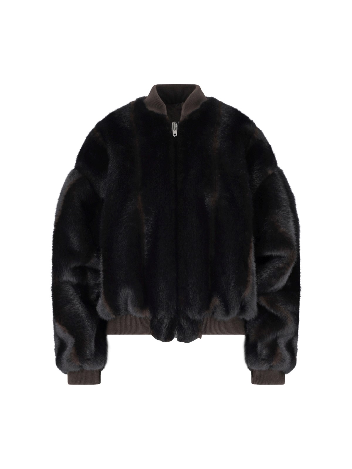 MM6 Maison Margiela Faux Fur Bomber Jacket