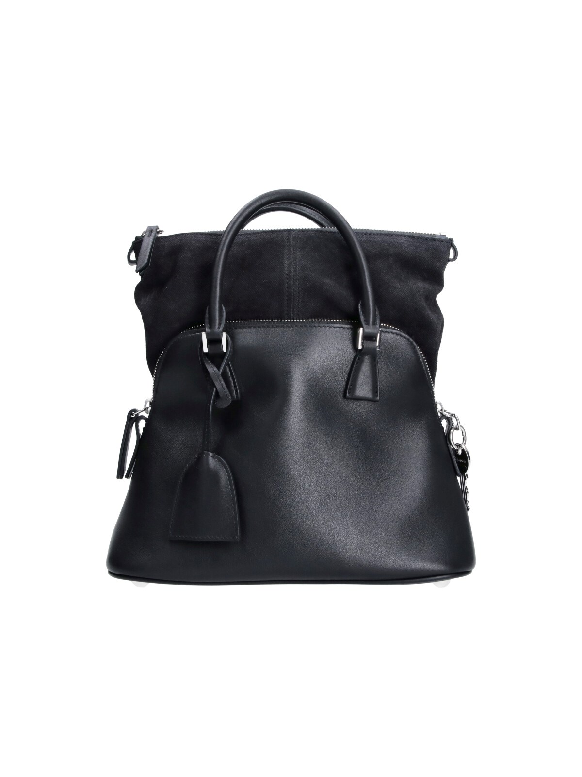 Maison Margiela Smooth Calf Leather Top Handle Bag — Black