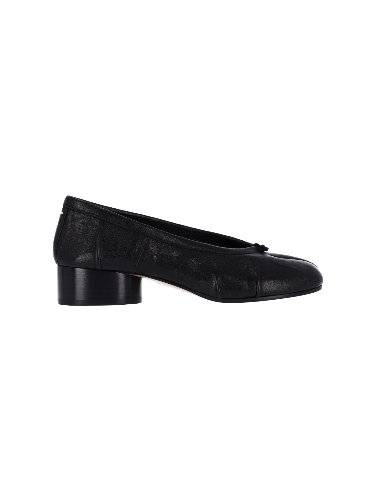 Tabi black nappa leather ballet flats