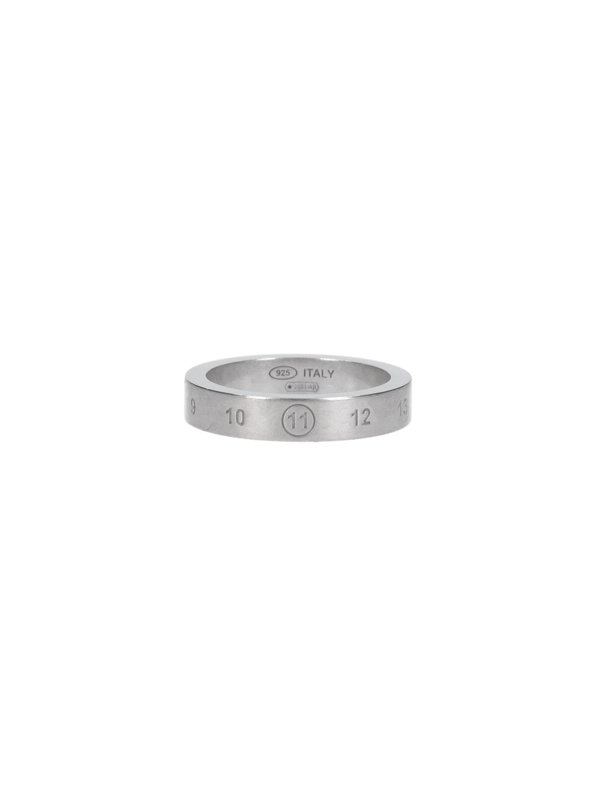 Maison Margiela Engraved Logo Ring — Silver